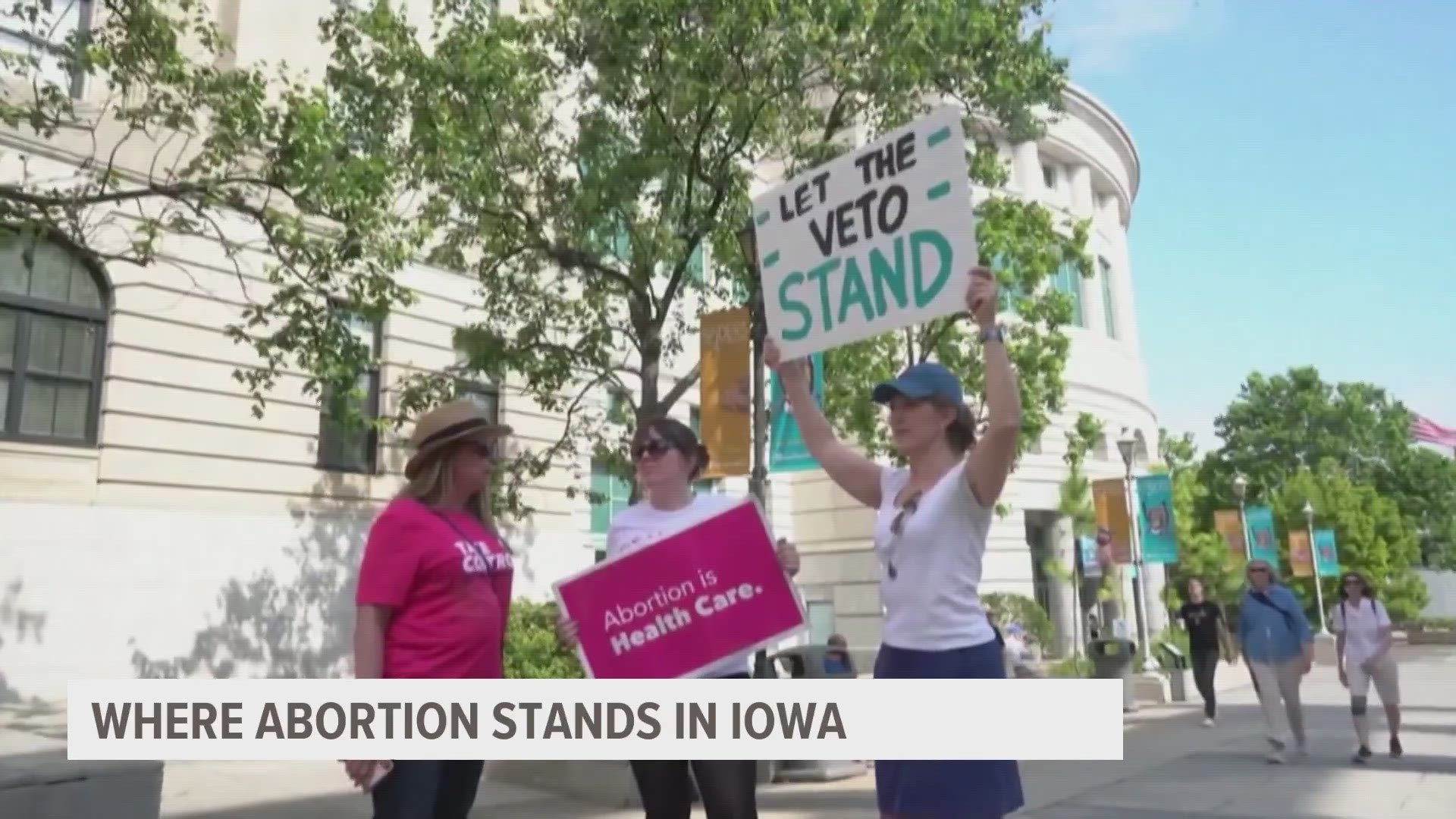 The Iowa Supreme Court split 3-3 on Gov. Kim Reynolds' six-week abortion bill on June 16, one of the many events cementing Iowa's abortion access. Here's more.