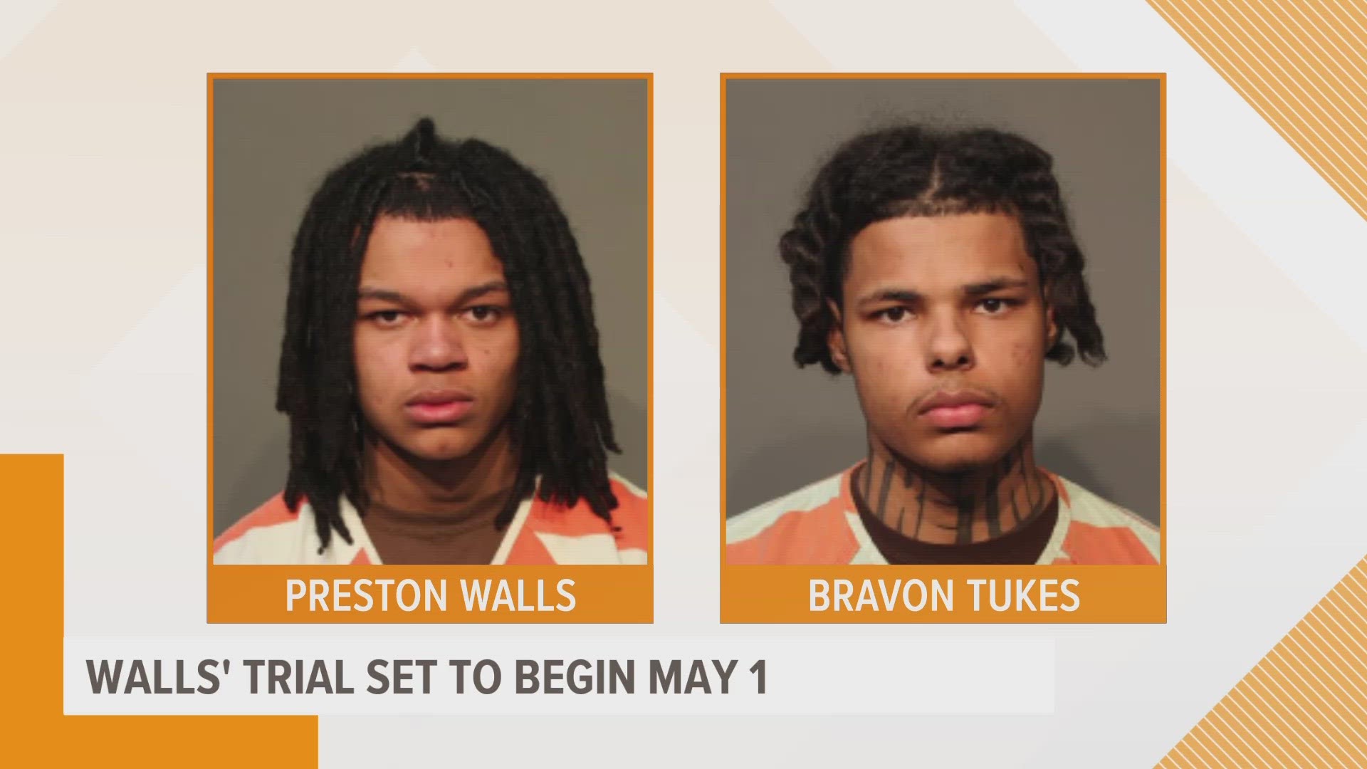 Bravon Tukes has been granted a separate trial from another suspect, Preston Walls, so Walls can testify in Tukes' trial.