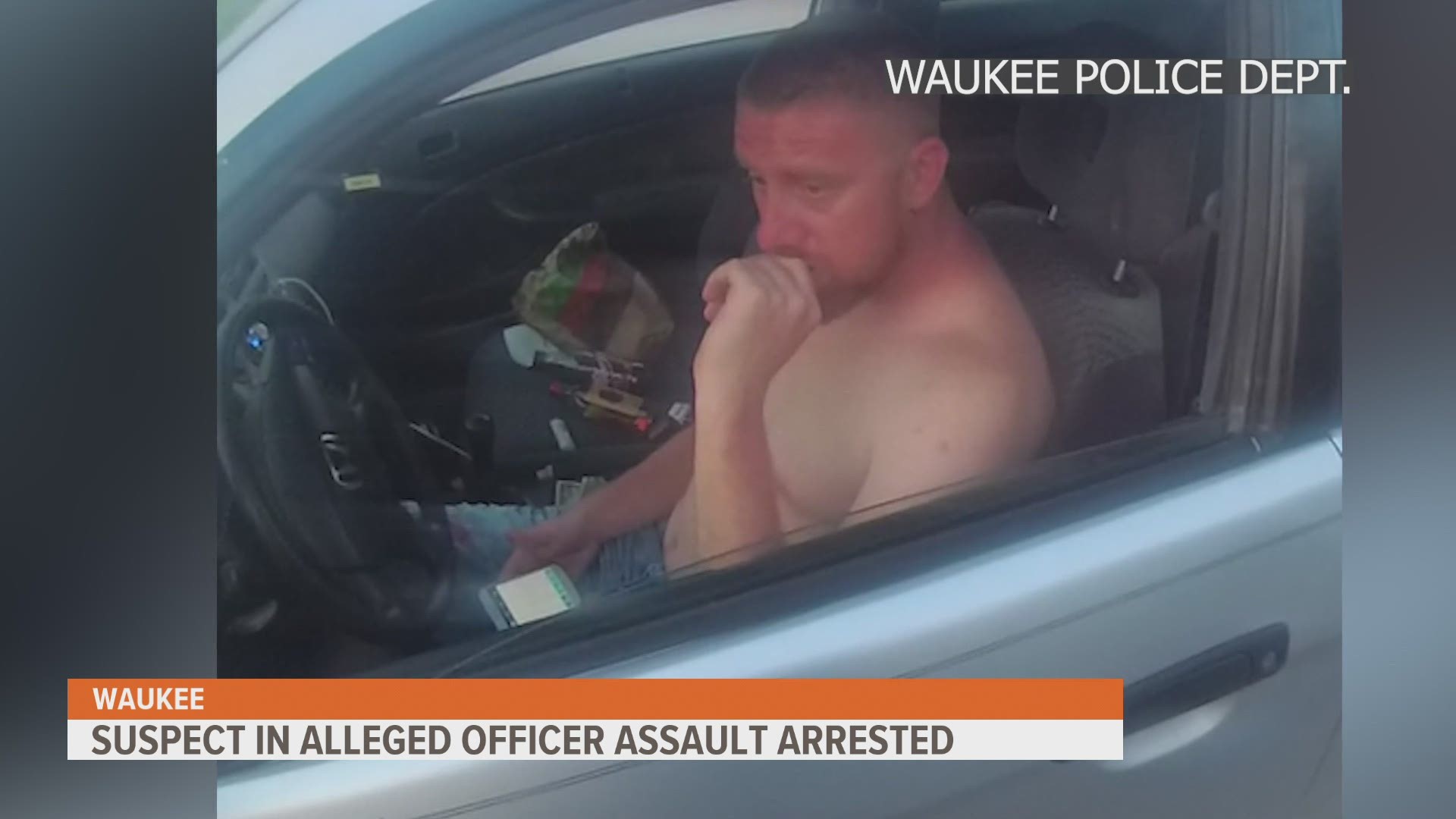 Jamie Vanzuuk hit an officer with his car on July 1, according to the Waukee Police Department.