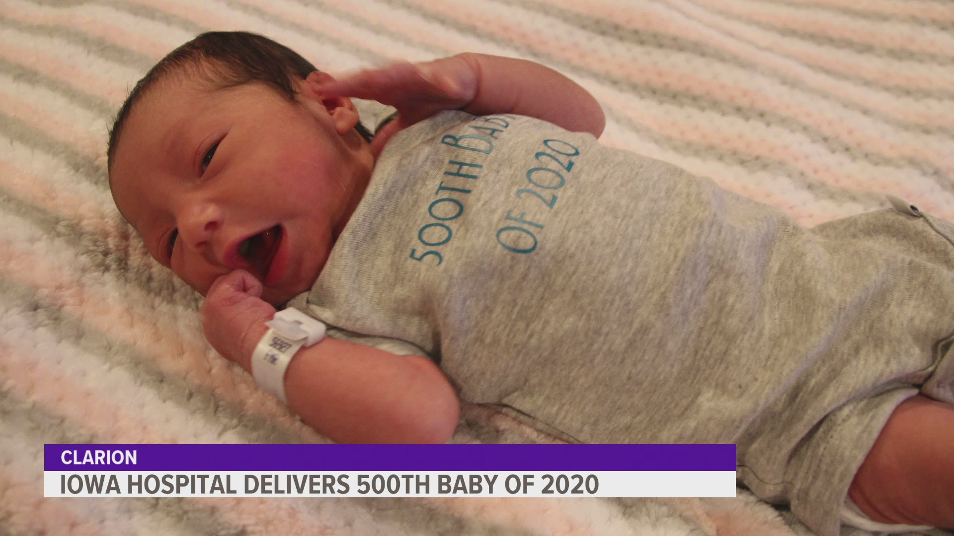Elena Leal was born December 27, and marks the 500th delivery at Iowa Specialty Hospitals and Clinics.