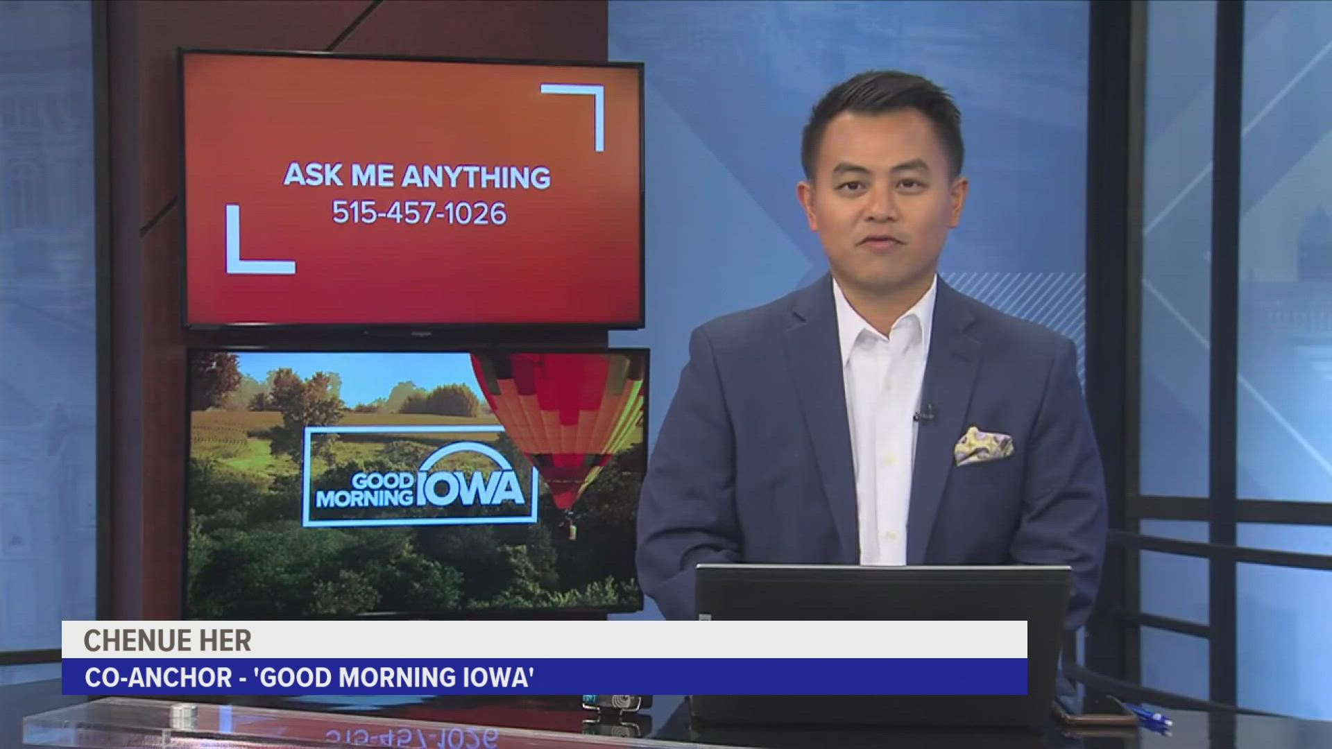 Chenue comes to Local 5 as the first male Hmong anchor in the country! He answered viewer questions in a live 'Ask Me Anything' Thursday morning.