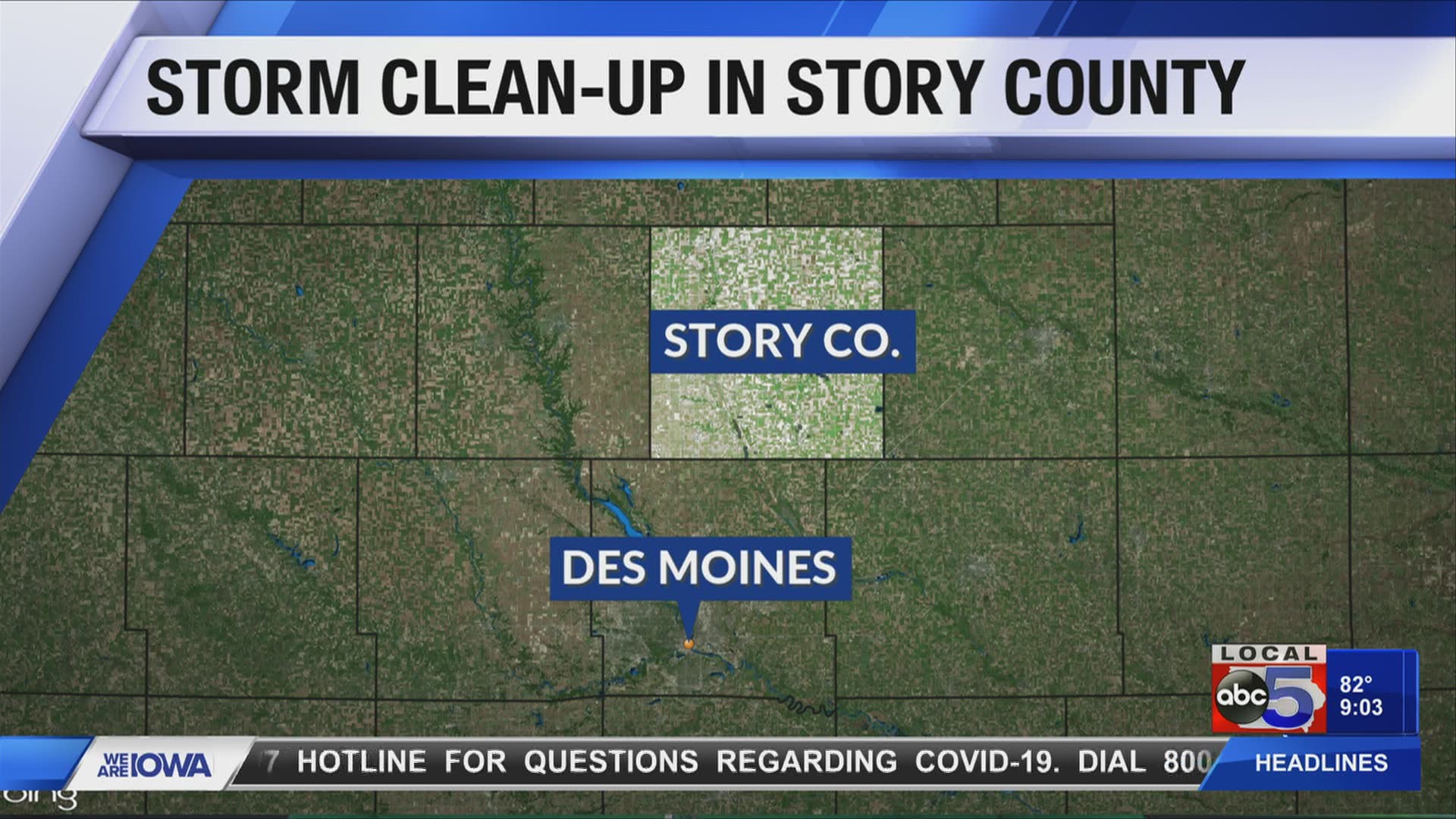 There is a call for volunteers to help with storm clean-up in Story County this weekend.