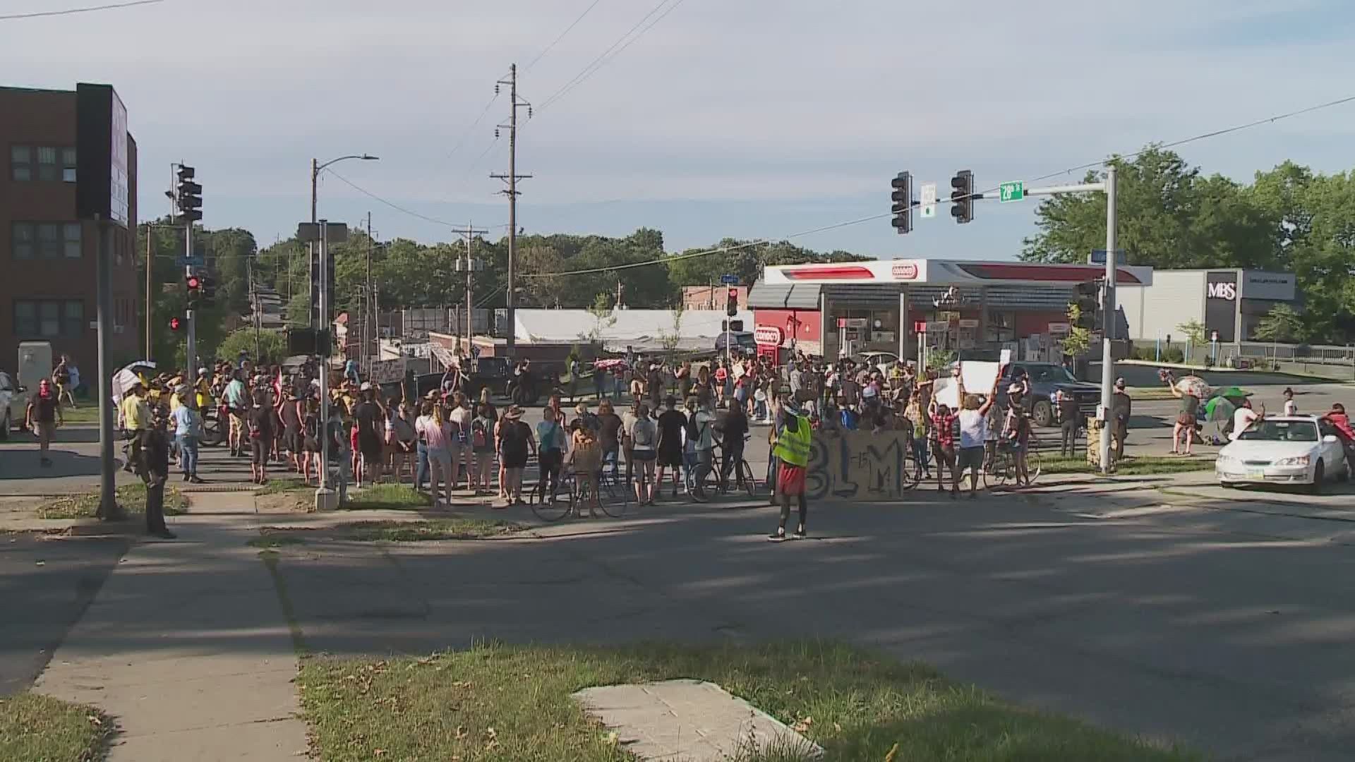 BLM demonstrators demand Gov. Reynolds restores felon voting rights