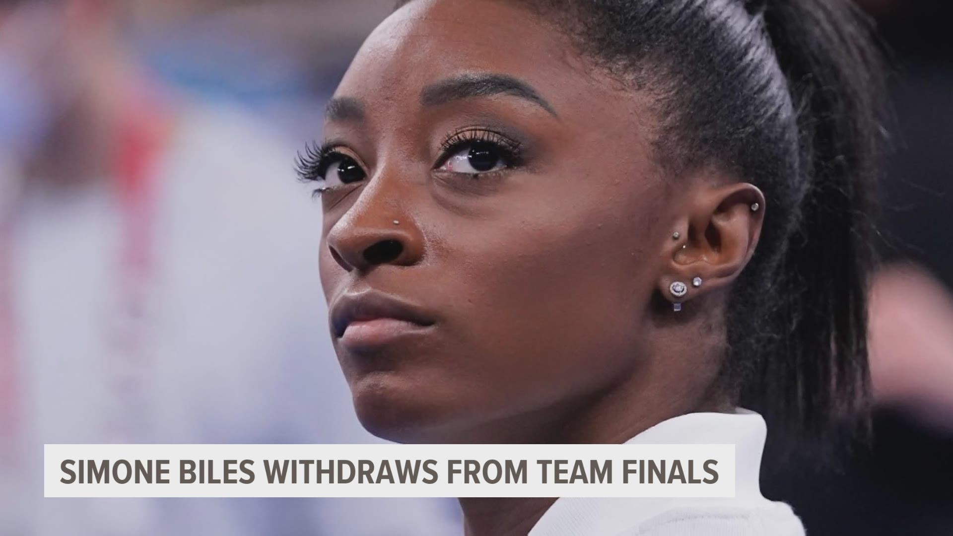 Biles spent the final three rotations serving as head cheerleader while Grace McCallum, Sunisa Lee and Jordan Chiles carried on without her.