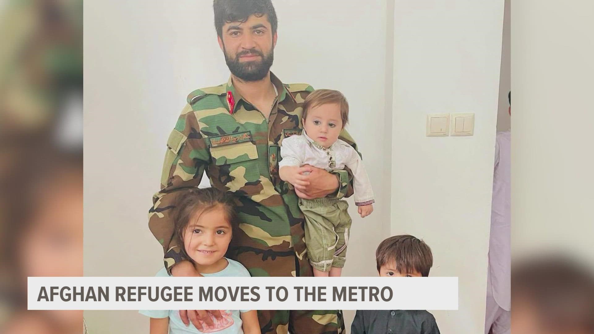An Afghan refugee and his family are now living in the metro five months after being evacuated from Afghanistan.