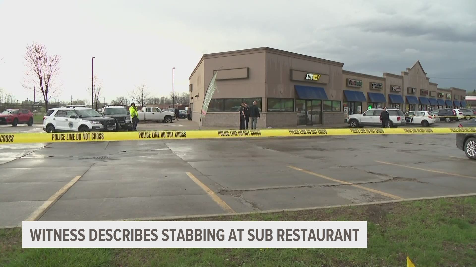 Wesley Armstrong and his aunt were two of the people who were able to administer aid to the victim in Wednesday's stabbing, at the Subway restaurant.