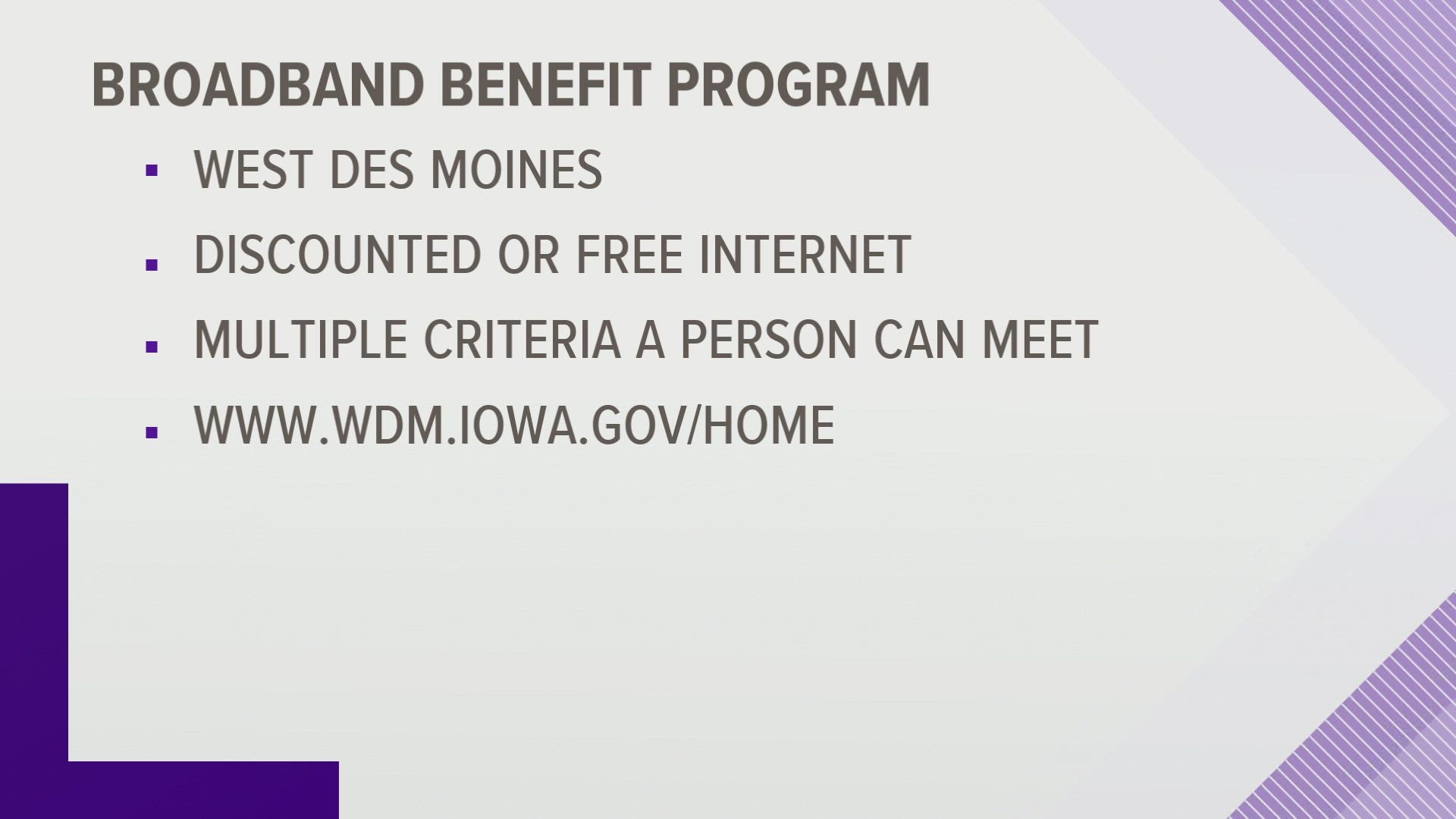 The program provides discounted or free internet service to help those struggling to afford it.