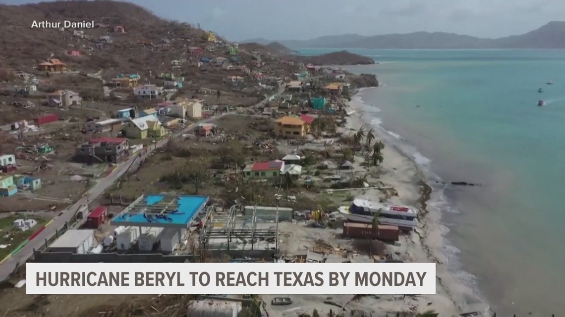 Hurricane Beryl to reach Texas by Monday | weareiowa.com