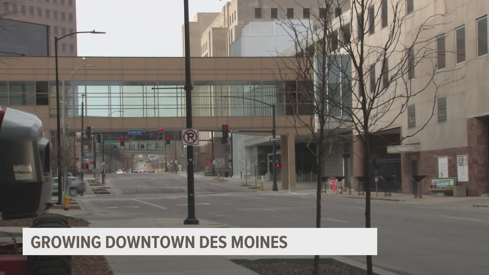 Greater Des Moines Partnership released a study that talks about ways to help the downtown area grow.