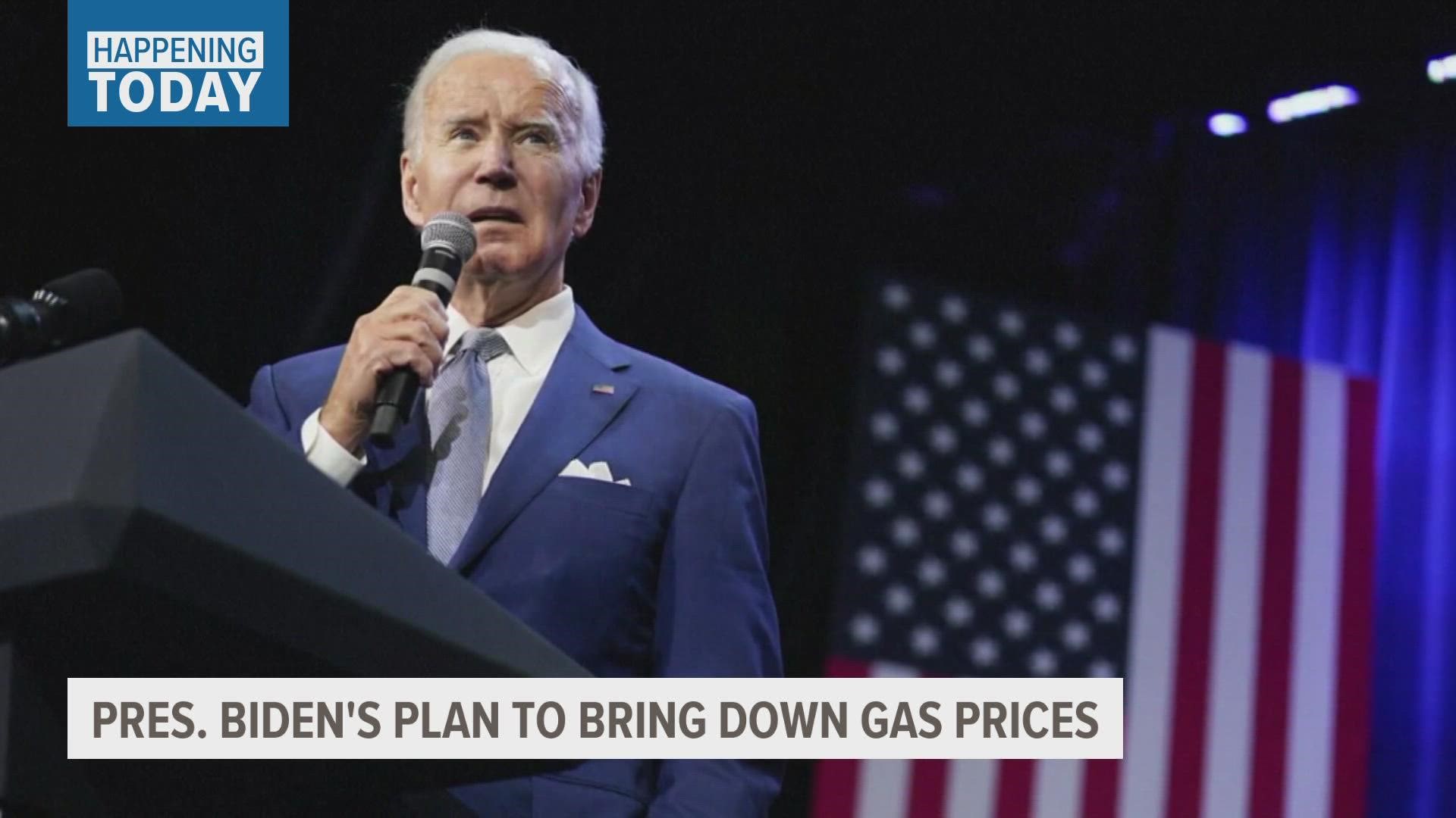President Biden will announce the drawdown from the U.S. strategic reserve as part of a response to recent production cuts announced by OPEC+ nations.