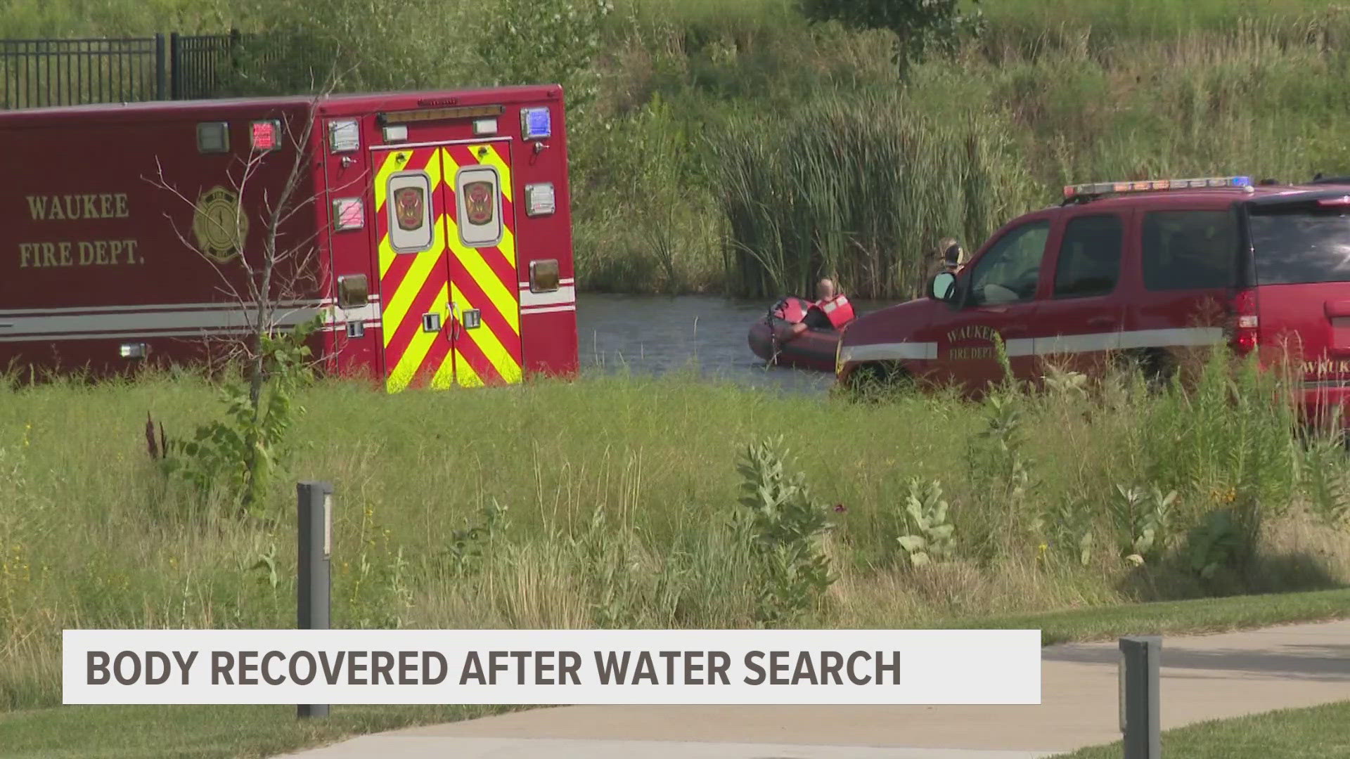 Waukee water rescue turns into recovery after man tried to retrieve boys' fishing pole