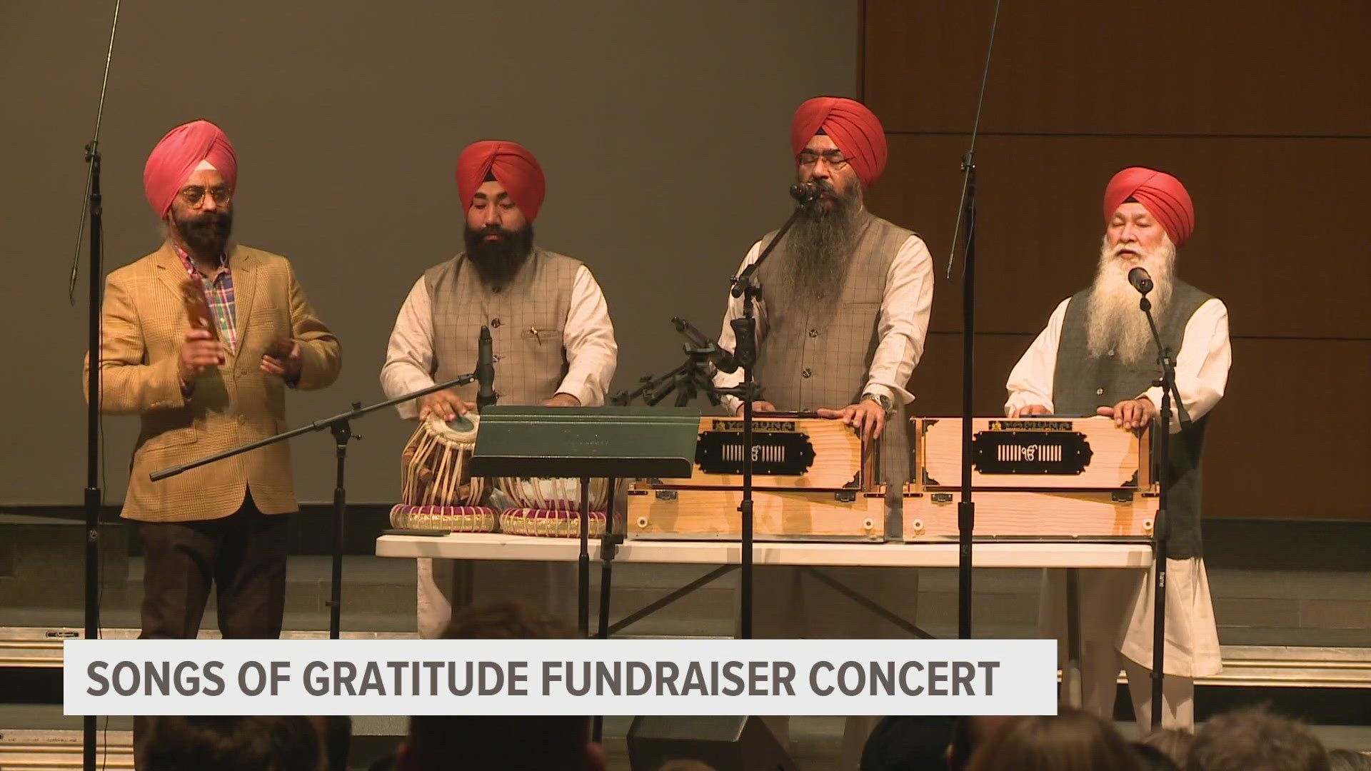 The fundraiser concert was organized by the Des Moines Area Religious Council.