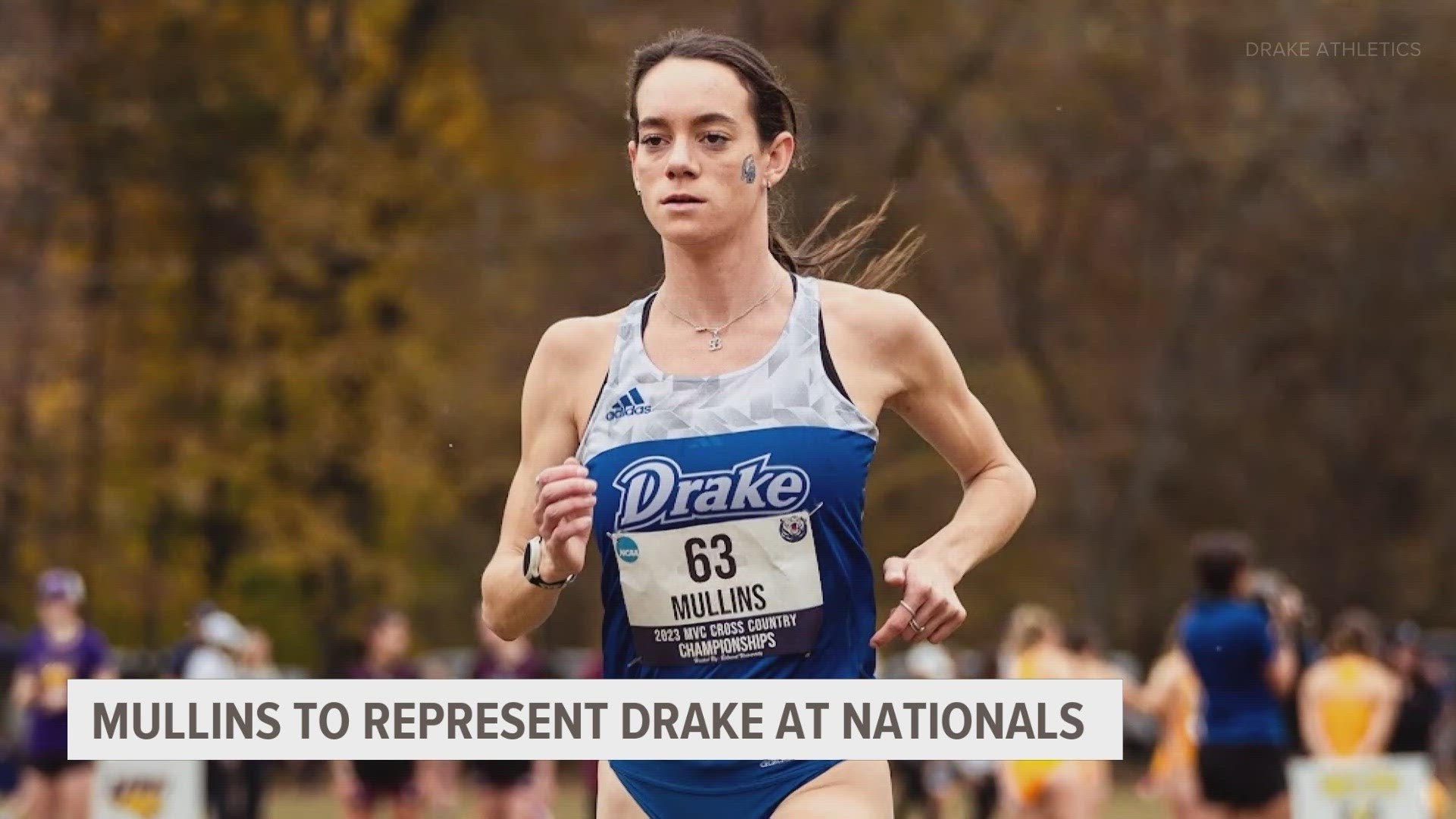 Drake senior Brooke Mullins is the school's first women's cross country runner to qualify for the NCAA championships since 2005.