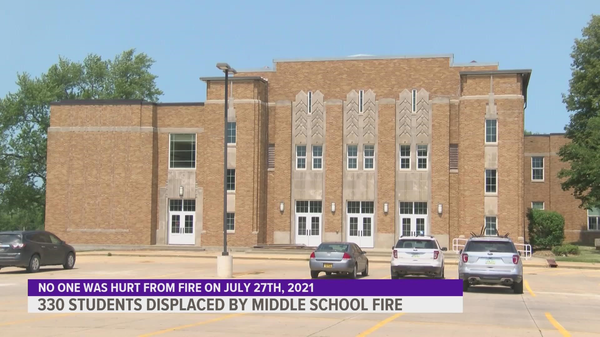 The fire put the middle school out of commission for an entire year, largely due to water damage that spread across as much as 85% of the interior.