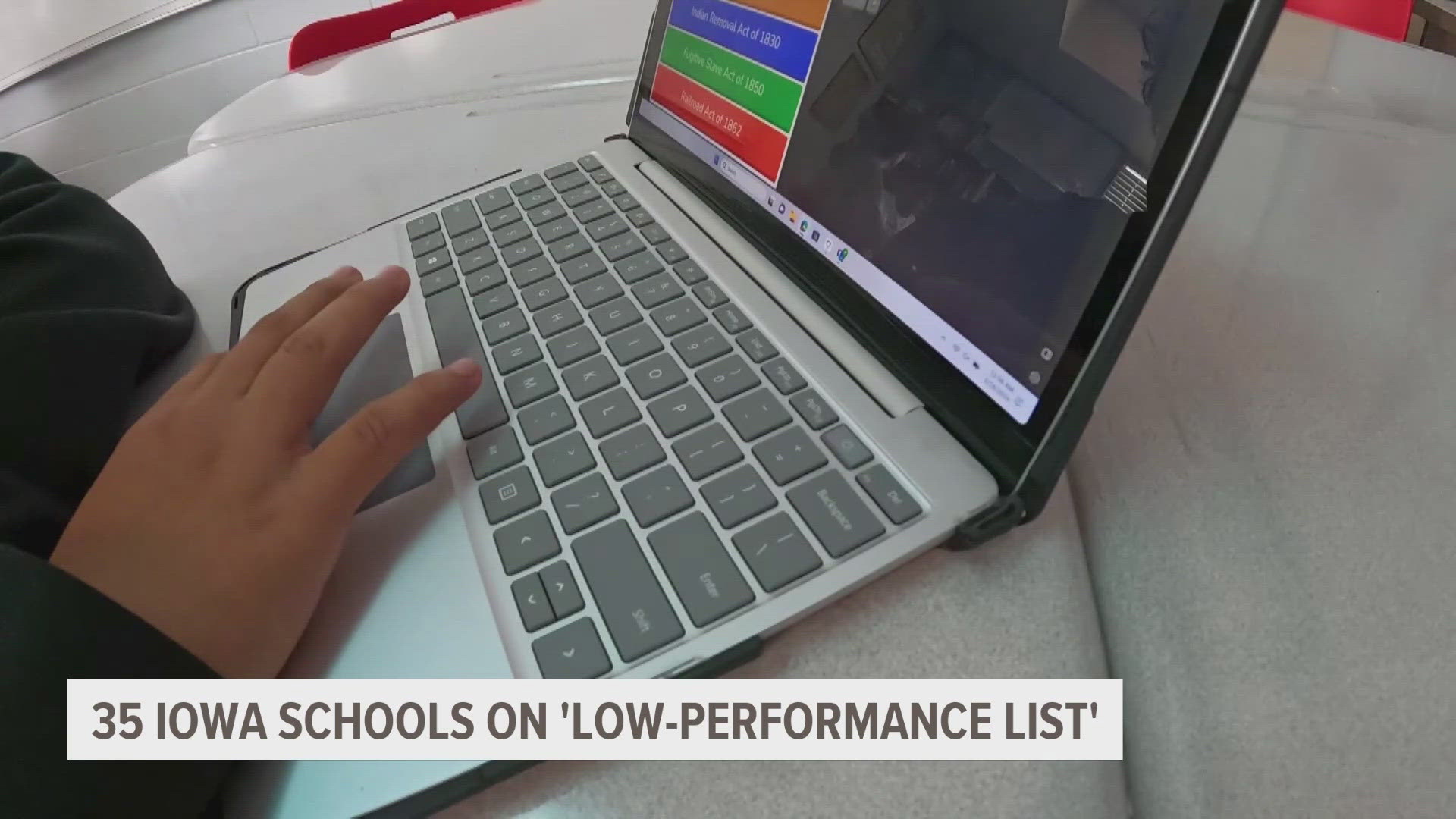 A new report from the Iowa Department of Education grades each school's performance in subjects like math and science, while taking chronic absenteeism into account.