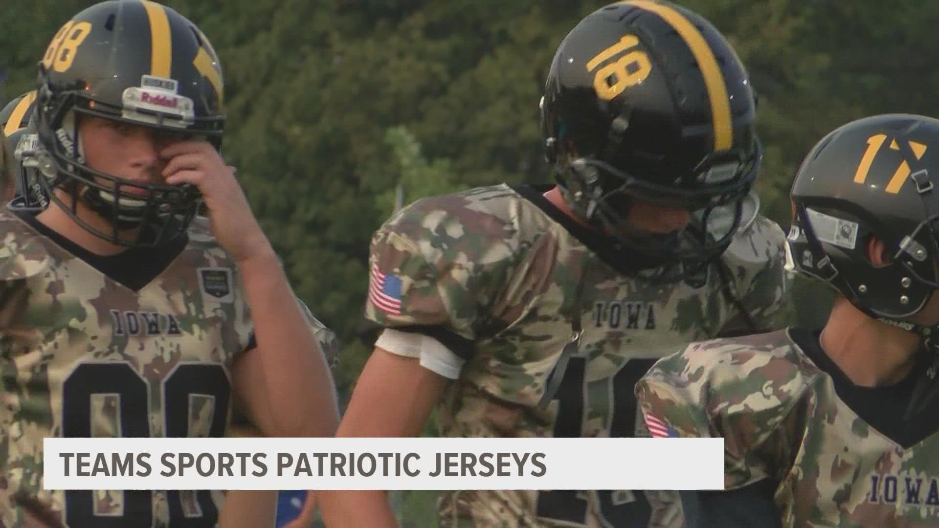 The jerseys will be worn by a different football team each week for the rest of the season.
