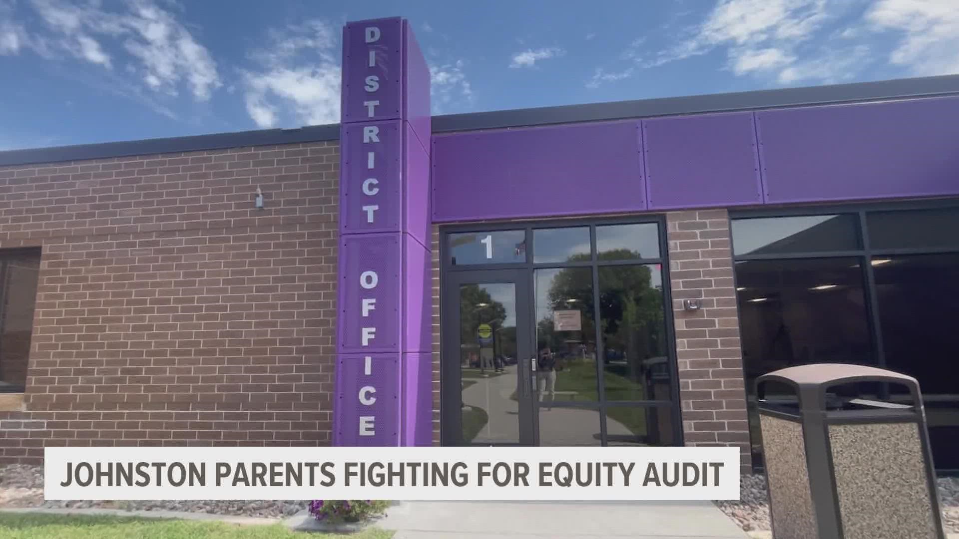 The Johnston Community School Board voted Monday night against moving forward with having a company conduct an equity audit.