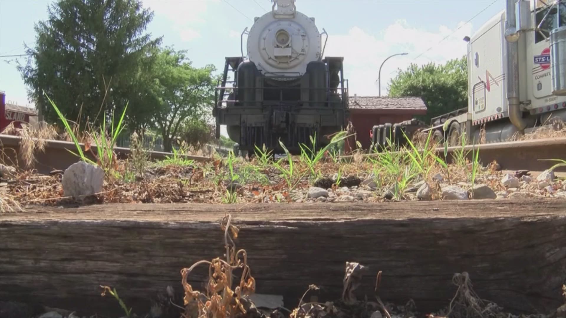 The Boone Train Rotory Committee refurbished an old locomotive for one purpose: to be a landmark.