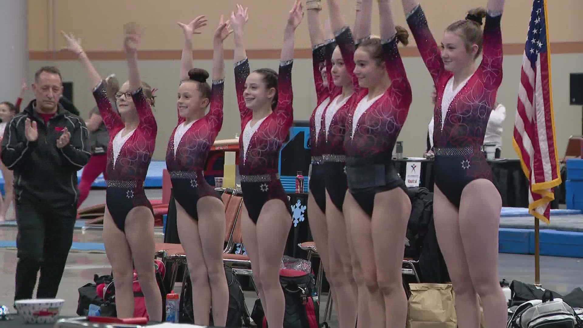 Des Moines' based Chow's Gymnastics and Dance is hosting its Winter Classic and Winter Classic Cup, where more than 1,100 gymnasts will compete.