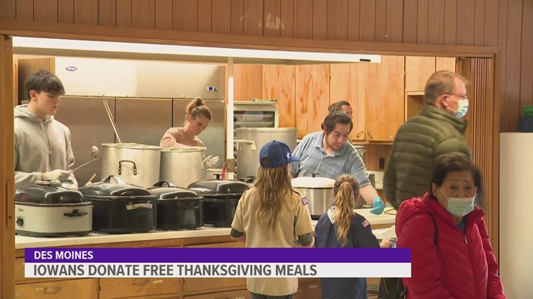 South Gate Masonic Lodge in Des Moines served almost 1,000 free meals this Thanksgiving