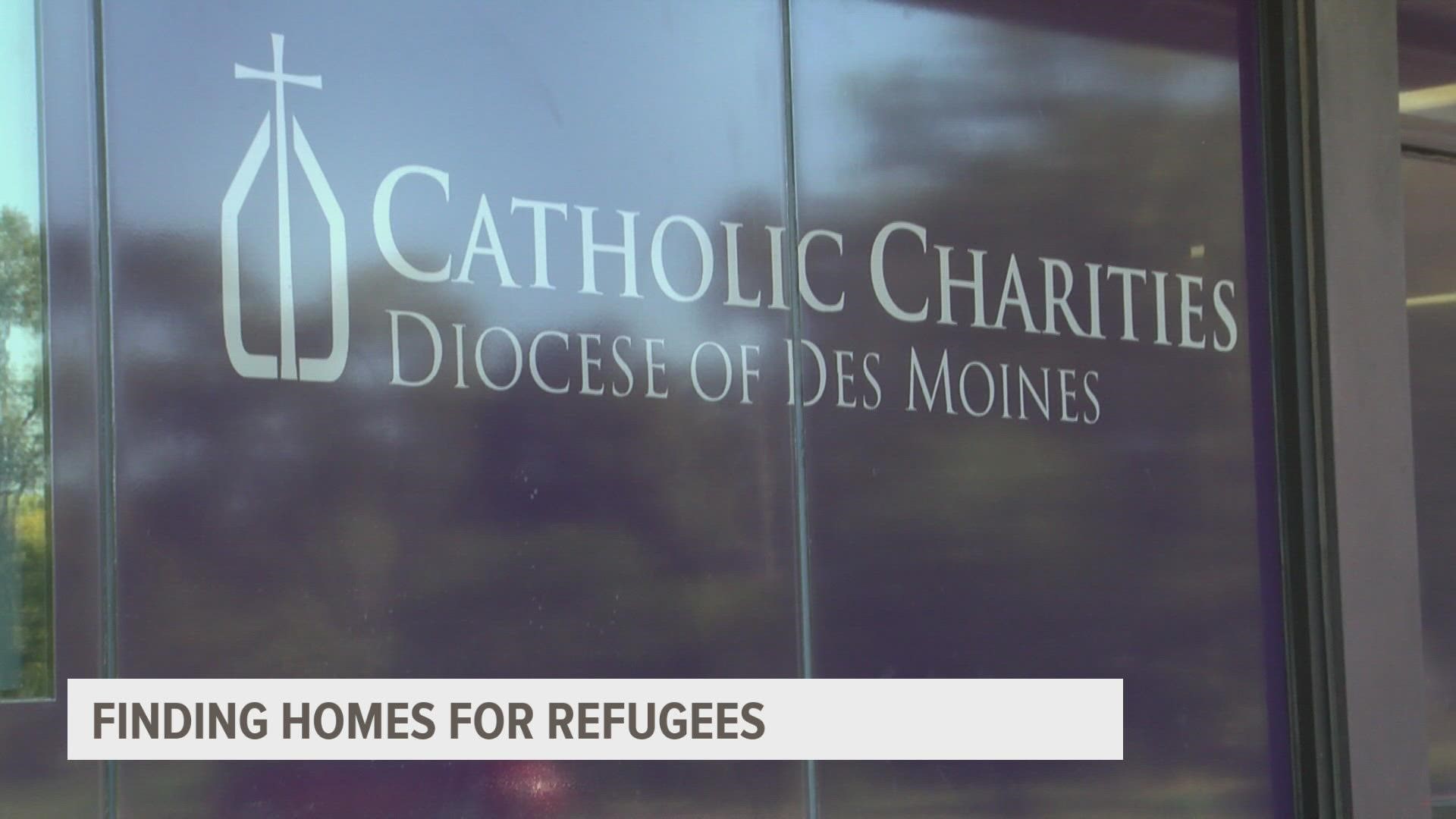 Catholic Charities, Diocese of Des Moines is having to rent extended-stay hotels for refugees coming over, due to the lack of affordable renting options in the area.