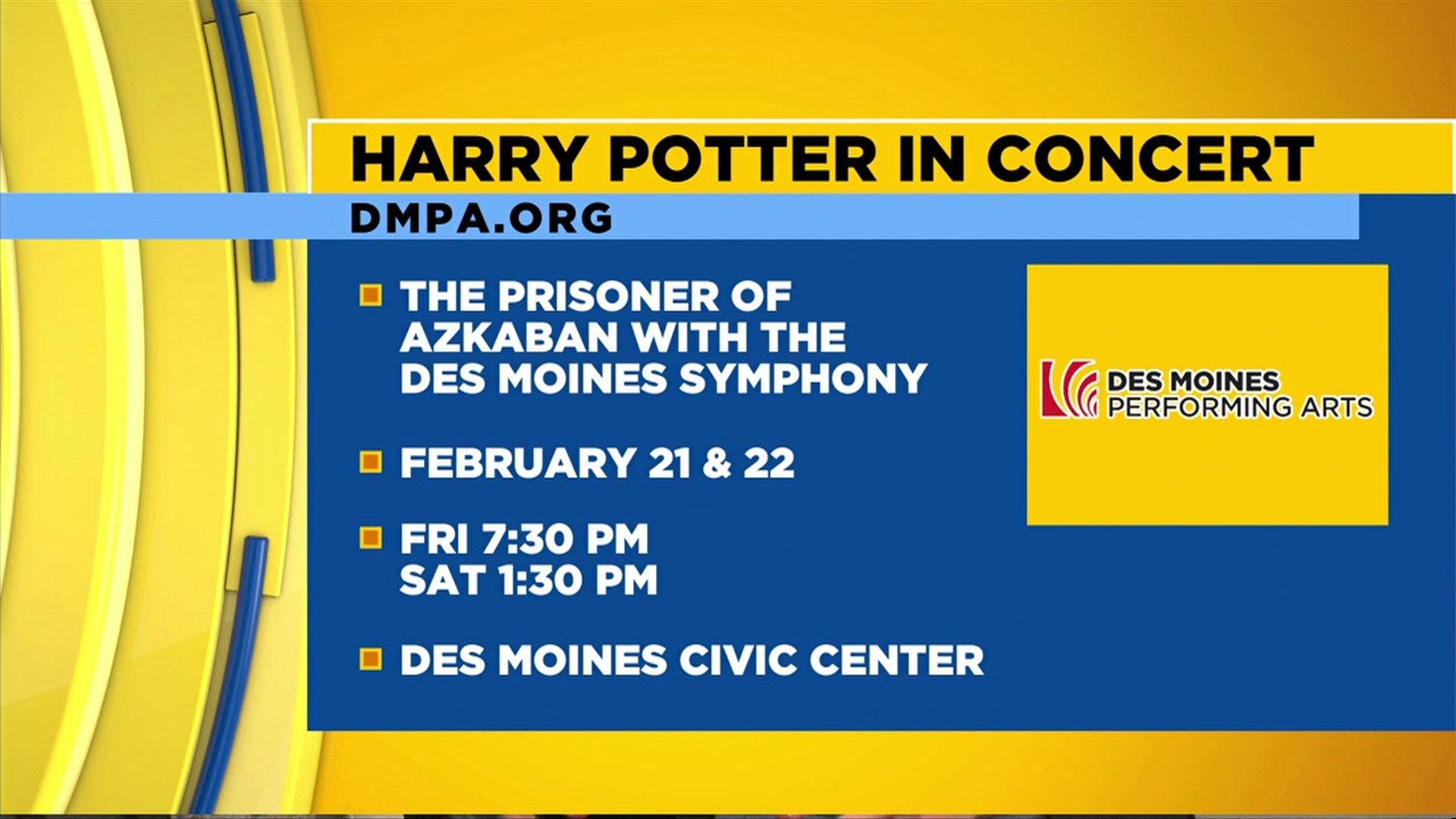 Upcoming events at the Des Moines Civic Center