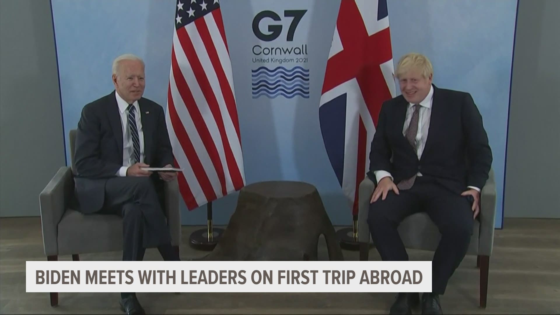Biden and Borus Johnson also announced a new U.S.-U.K. task force to work on resuming travel between the two nations amid the pandemic.