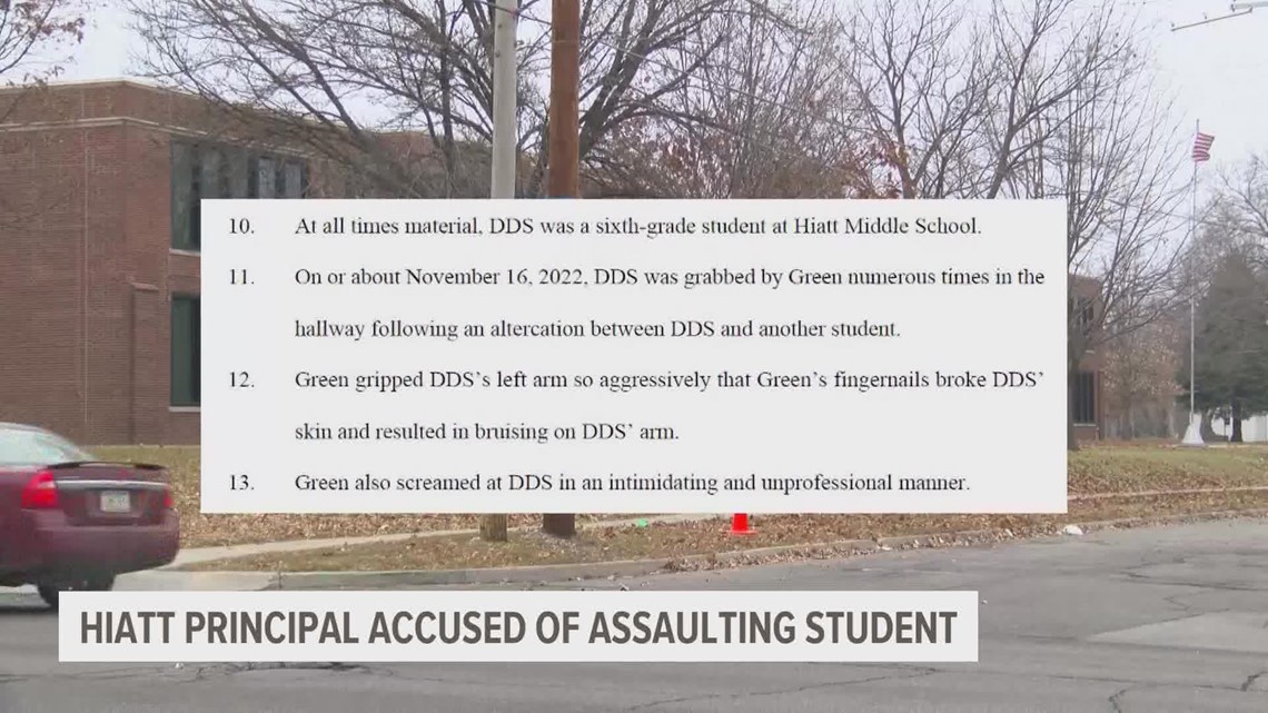 In lawsuit, Hiatt Middle School principal accused of assaulting student