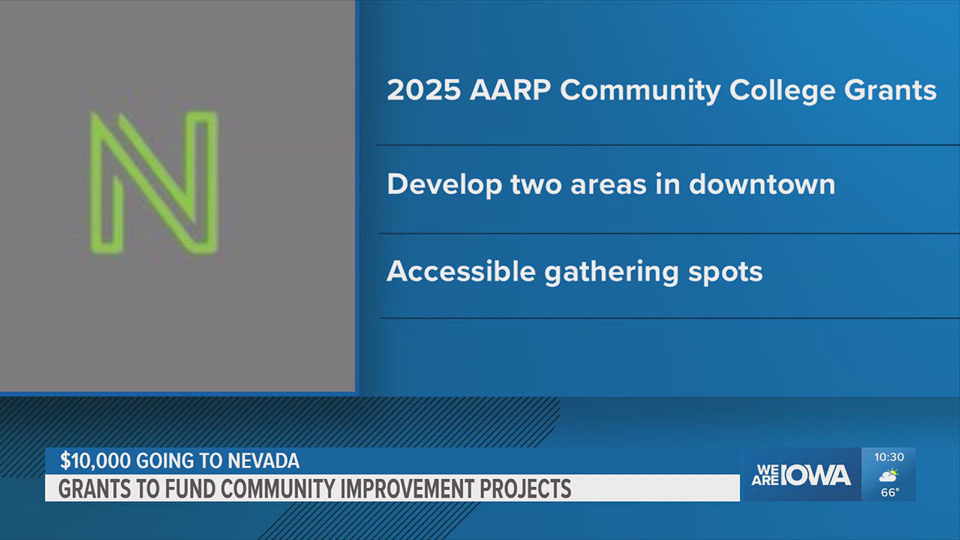 Nevada's grant will be going towards two areas in its downtown.