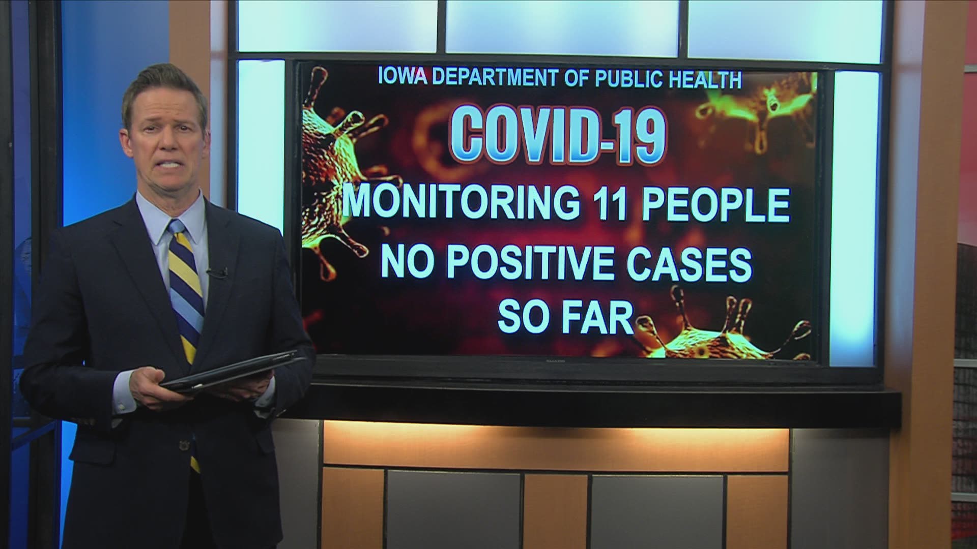 There have been no positive cases, and 15 negative cases so far, according to IDPH.