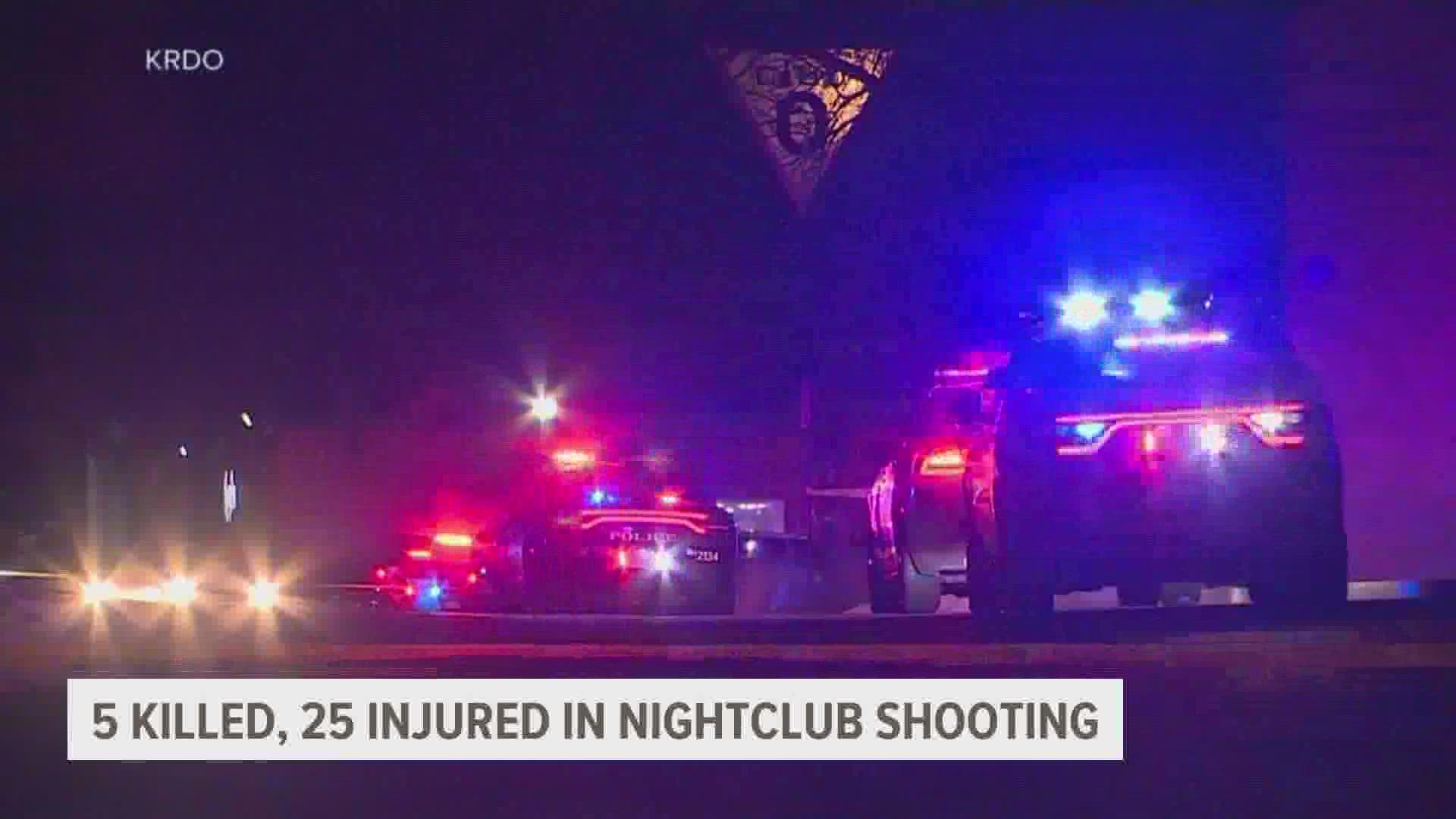 Officials said the 22-year-old gunman walked into the nightclub and immediately began shooting, killing five people.