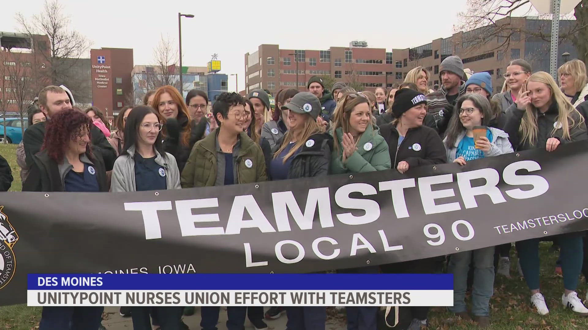 The nurses demanded that UnityPoint respect their right to unionize with no union busting.