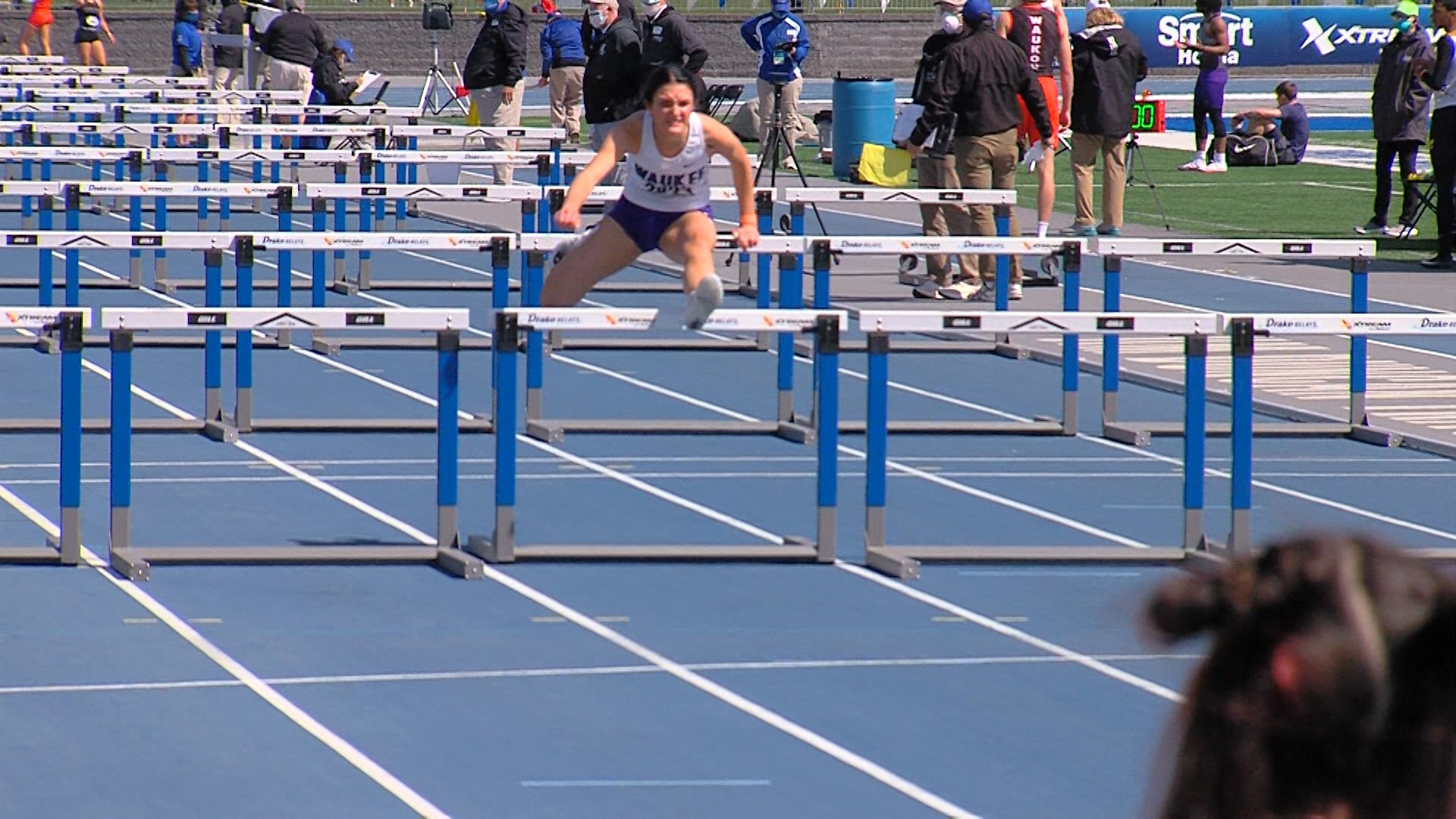 The Waukee hurdler won the triple crown at the Drake Relays and looks to carry that success over to state next week