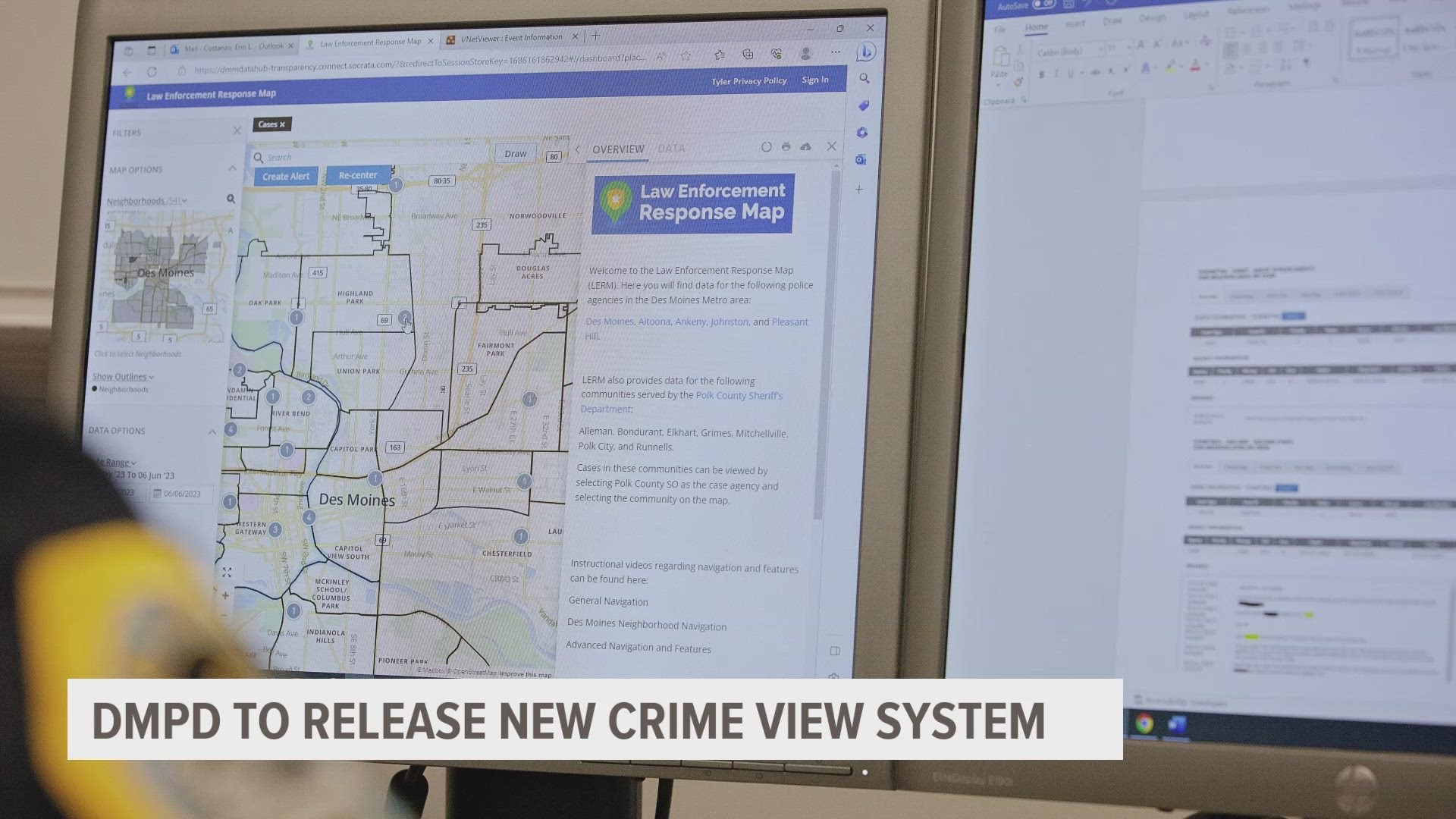 The goal is to help local police departments provide more information to residents in Des Moines and surrounding communities.