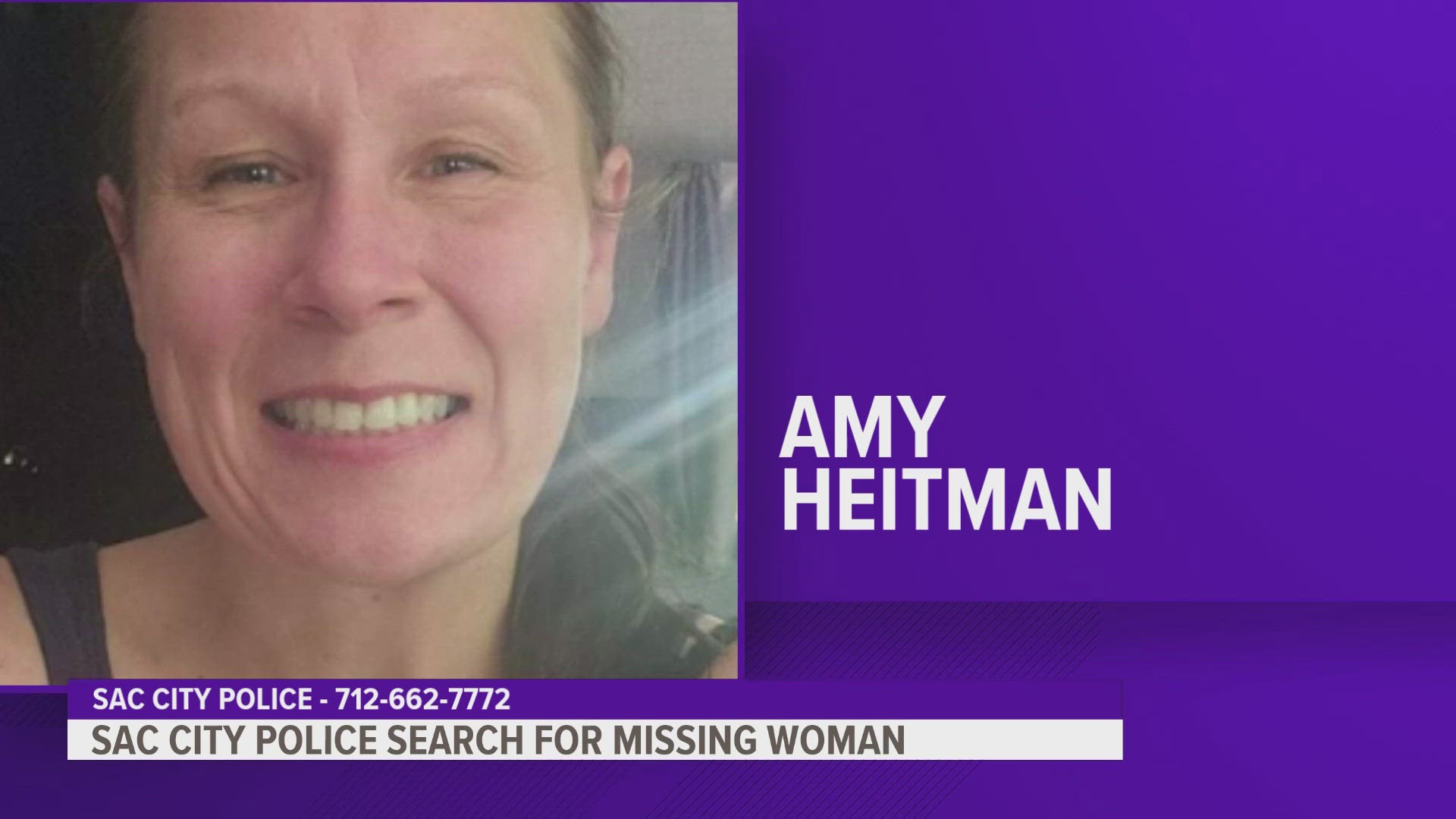 Friends and family requested a welfare check for 44-year-old Amy Heitman Monday.