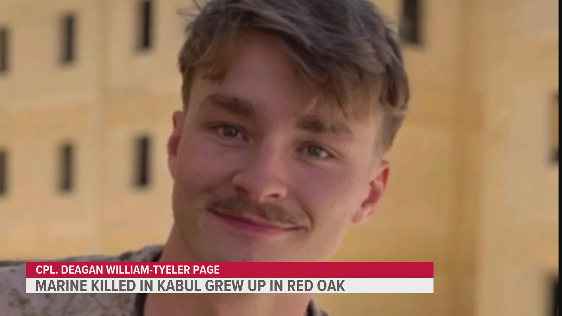 An Omaha native who grew up in Red Oak was among the U.S. service members killed in Thursday's attack at the Kabul airport.
