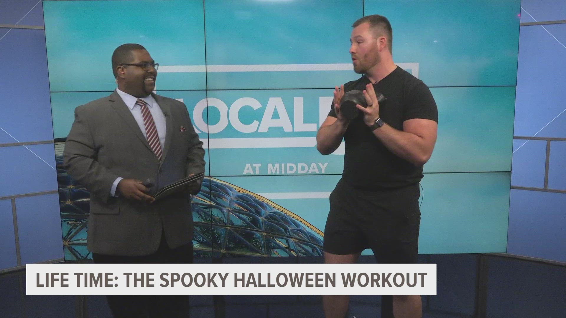 Life Time personal trainer Nick Fey is joining us to preview the "SPOOKY" Halloween workout.