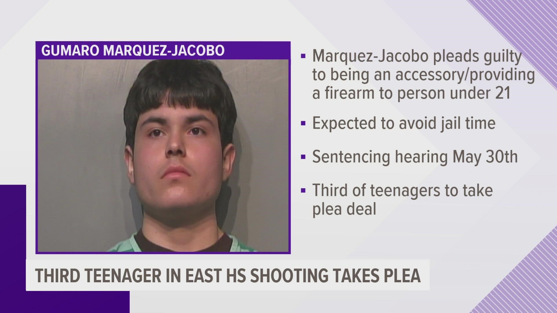 Gumaro Marquez-Jacobo, 18, may avoid prison time as part of his plea agreement in the death of 15-year-old Jose Lopez.