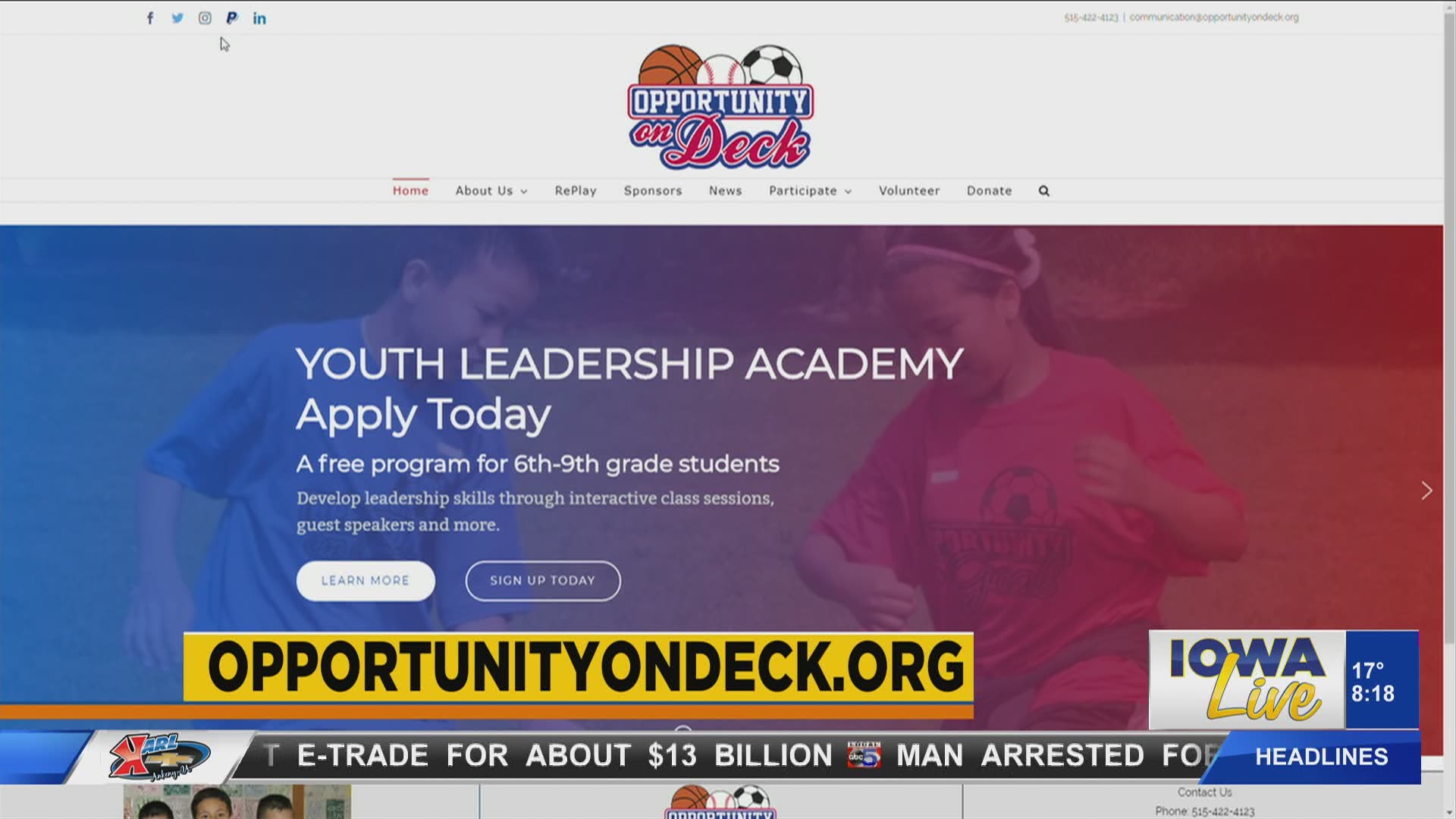 Opportunity on Deck is launching our first Opportunity on Deck Youth Leadership Academy,