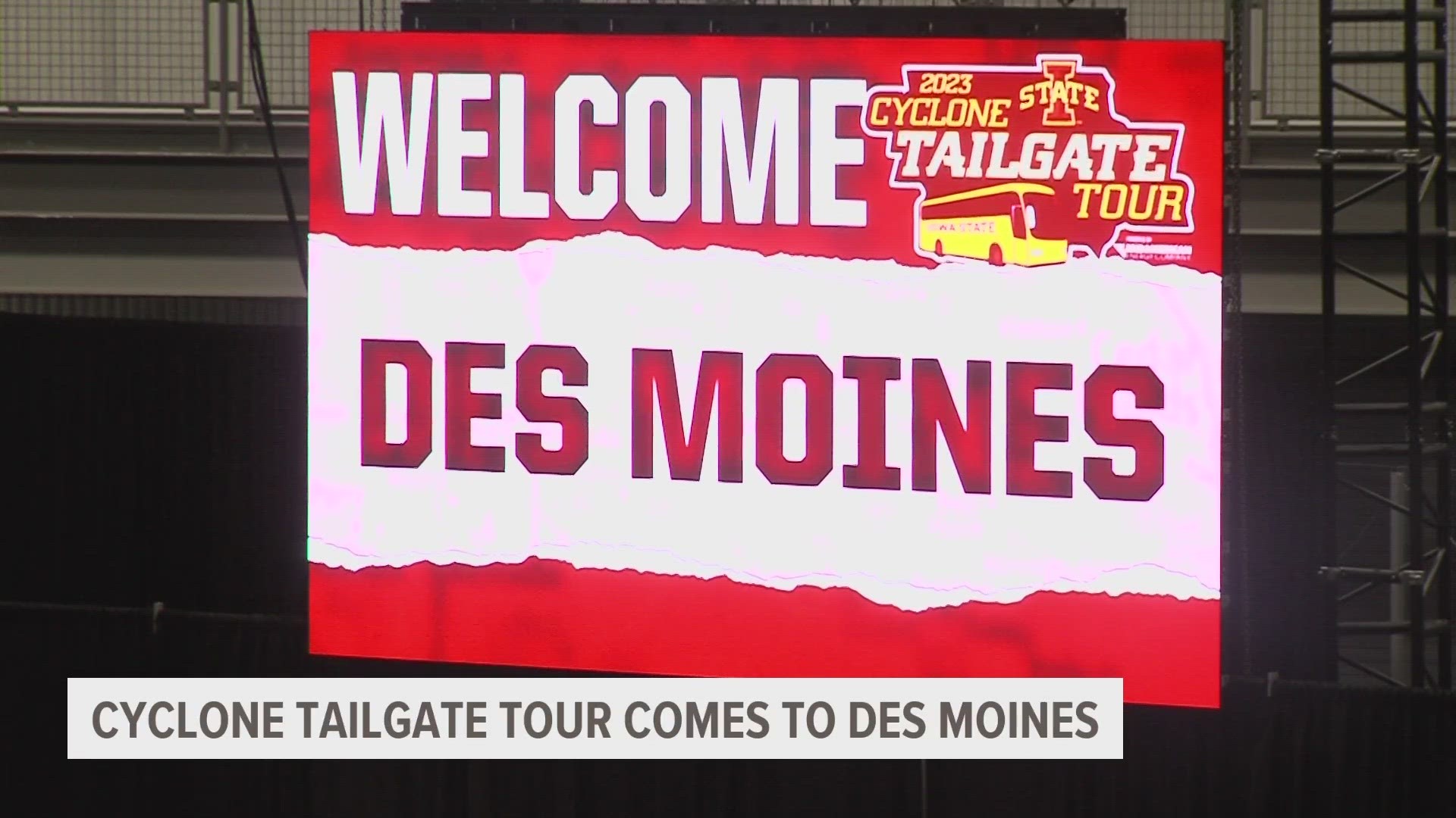 After visiting almost a dozen cities across Iowa, Iowa State wrapped up its Cyclone Tailgate Tour in Des Moines.