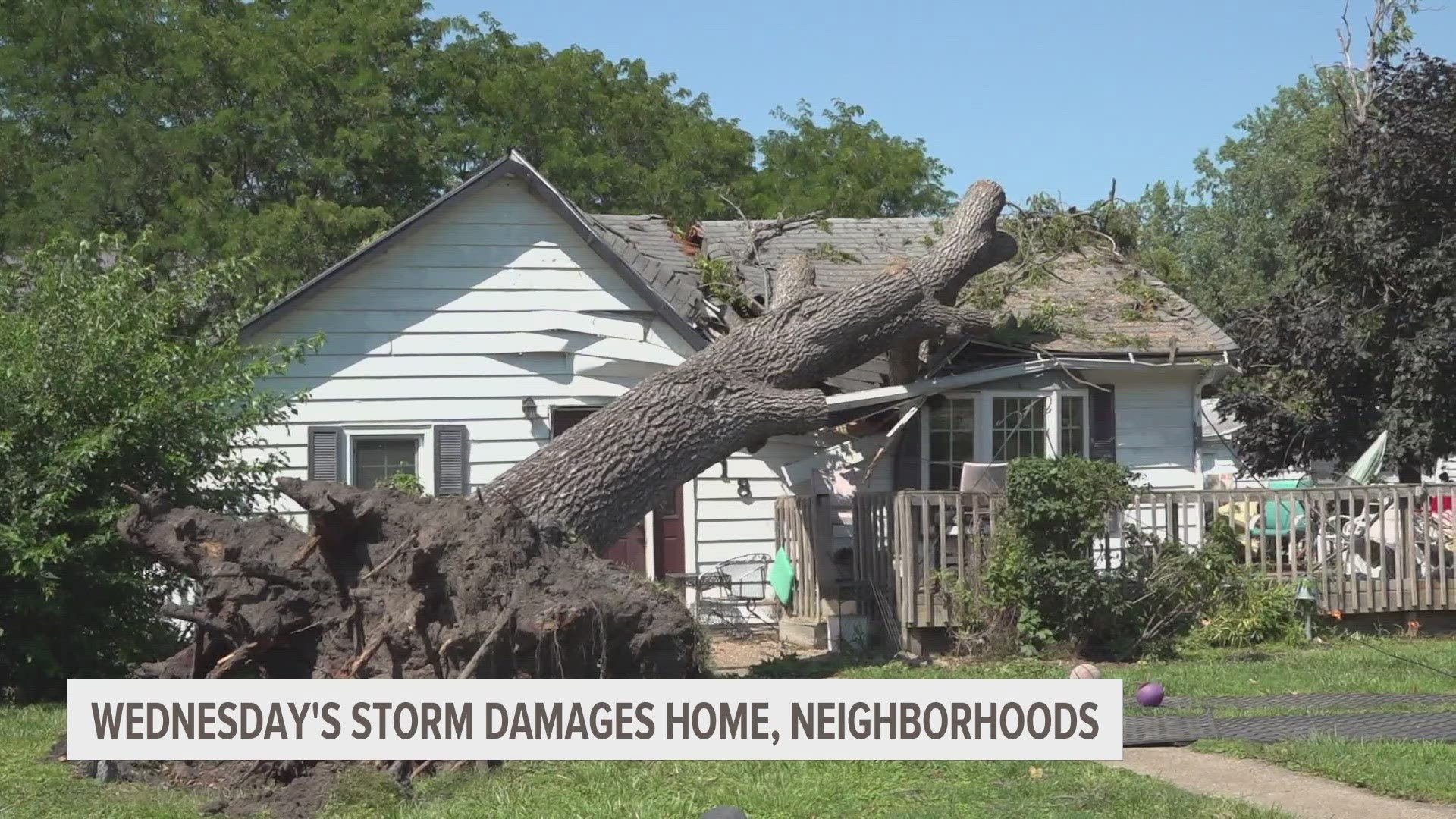 One tree service says its been a 'chaotic' year responding to severe weather as cleanup of debris is still happening in some spots.