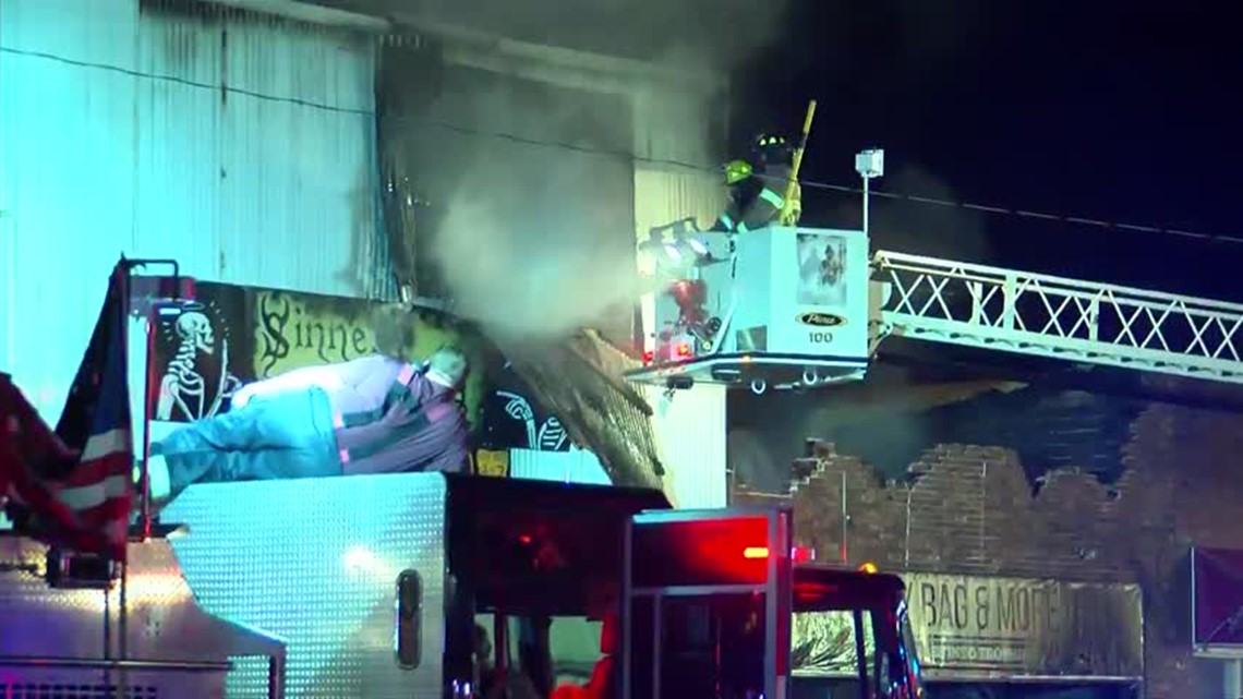 Fire crews fight 15alarm fire in Melcher Dallas