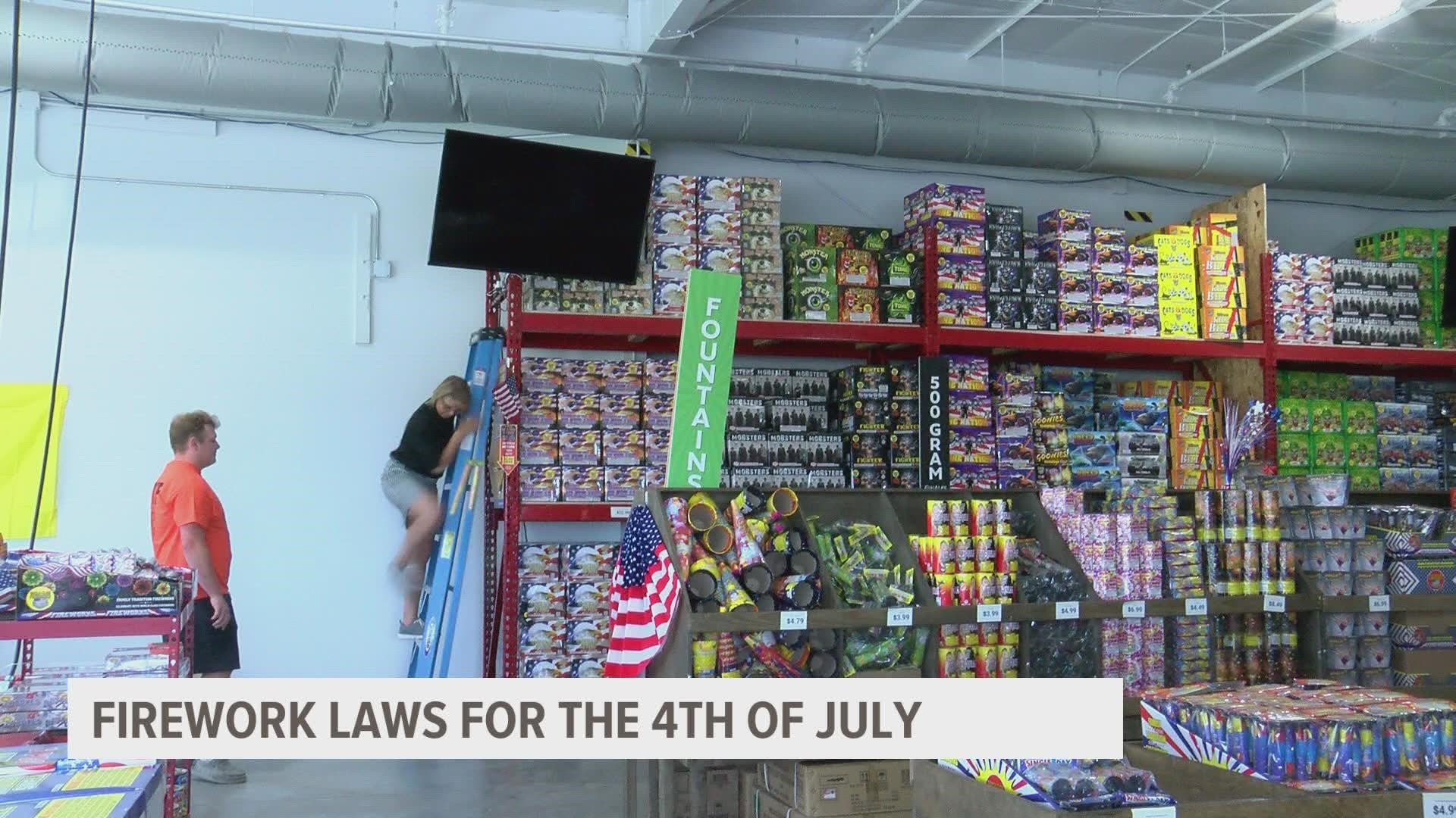 It falls on customers to know what fireworks they are allowed to take home with them, even if stores are more plentiful than ever.