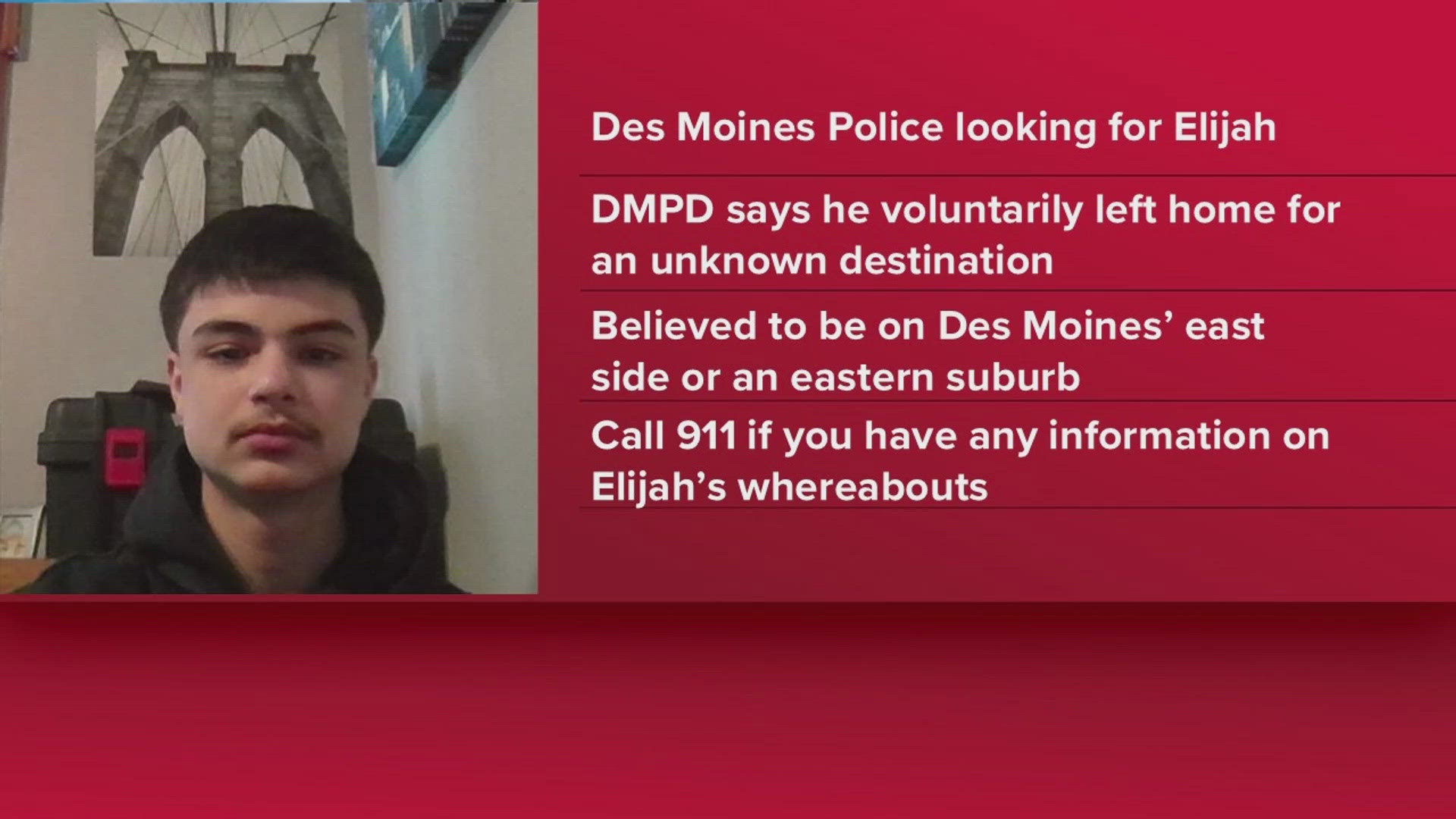 Des Moines police asking for help in locating missing 16-year-old boy ...