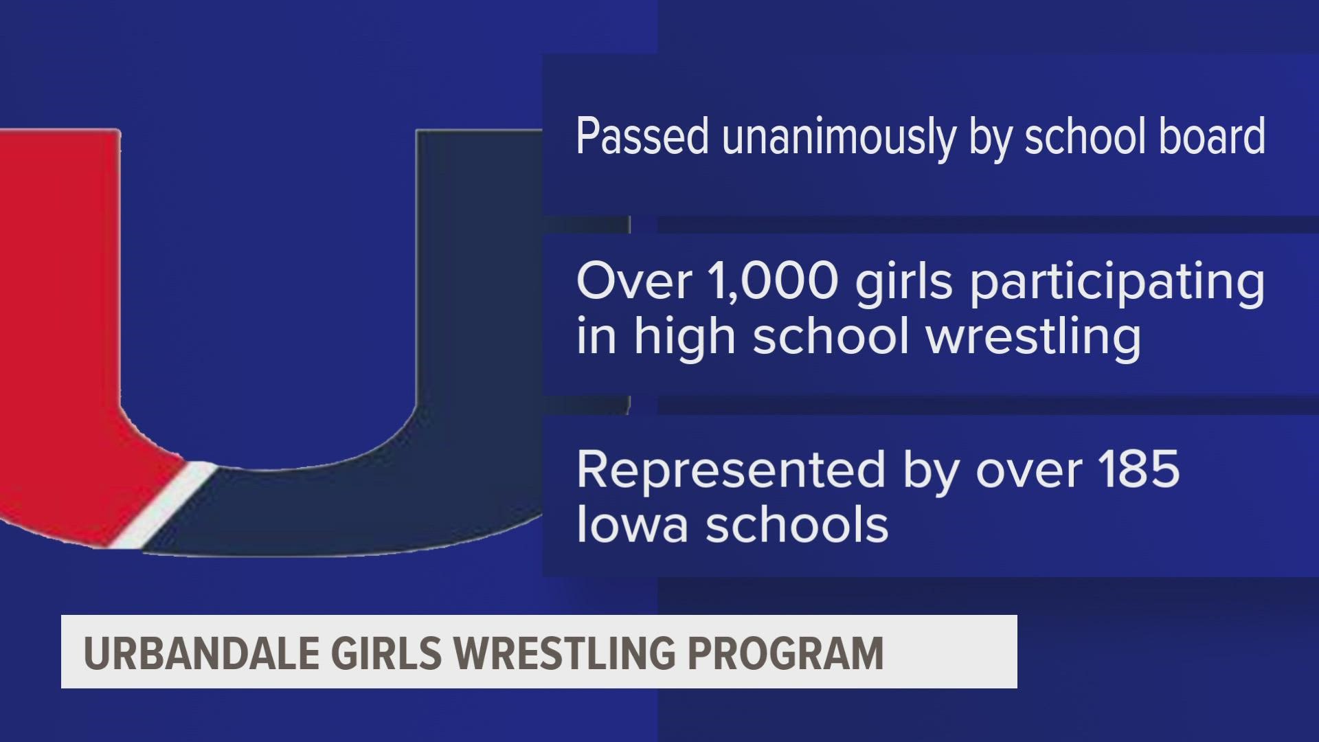 This school year will mark the first year that girls wrestling is sanctioned in Iowa schools.