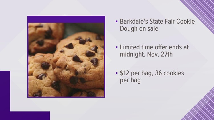Iowa State Fair announces Barksdale's Cookie Dough is available for purchase