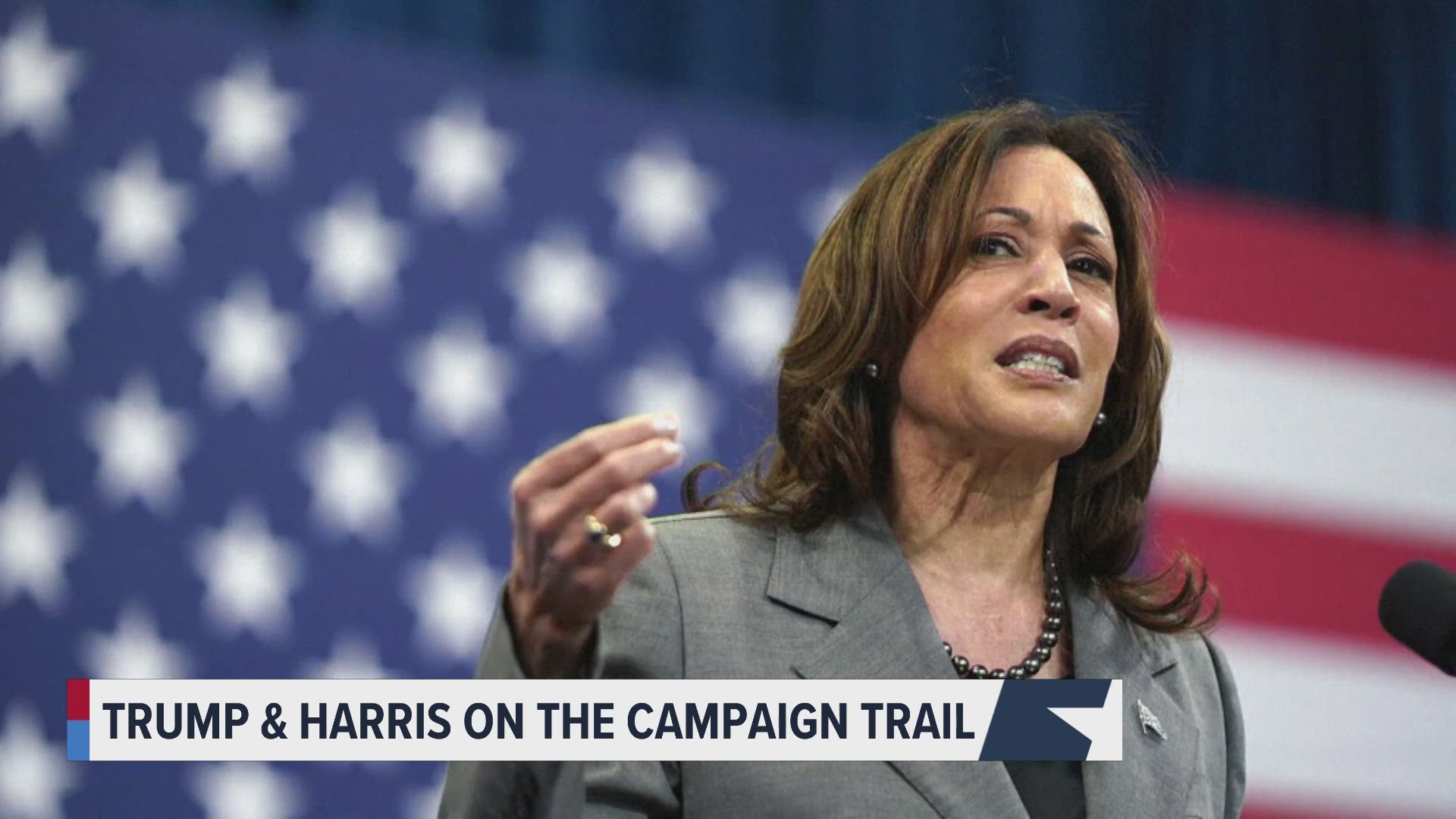 As Trump gets accustomed to his new running mate, Harris continues her search for one.