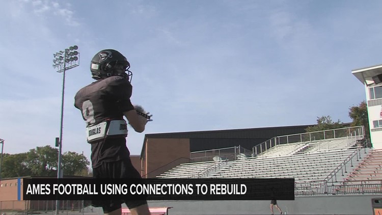 Ames football using connections to rebuild