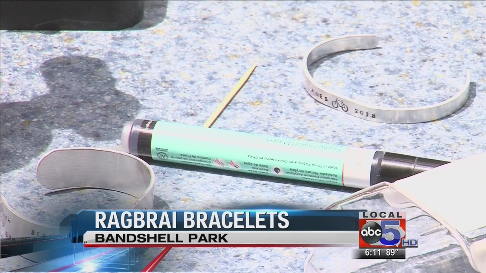 Personalized bracelets available to RAGBRAI riders