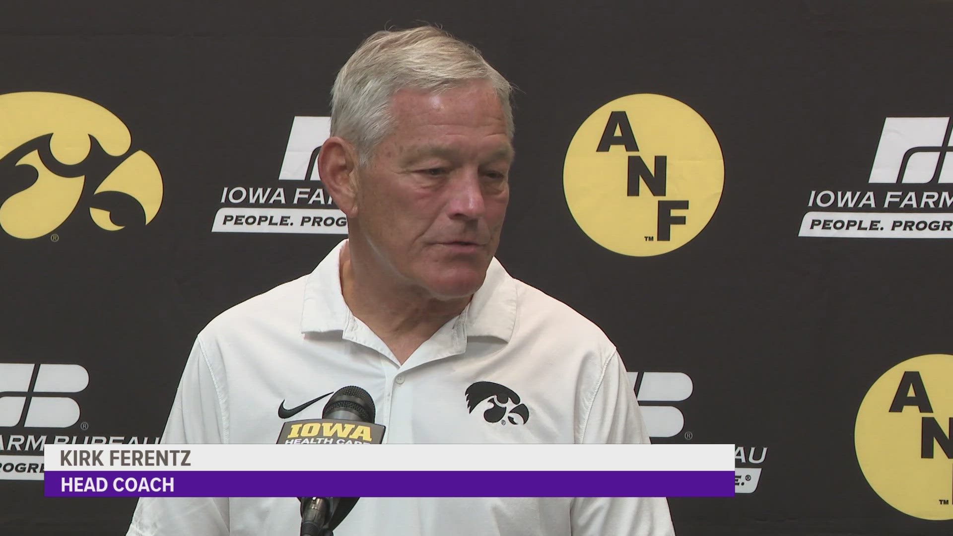 Ferentz moved into sole possessions of second place on the conference’s all-time wins list, five behind Ohio State’s Woody Hayes.